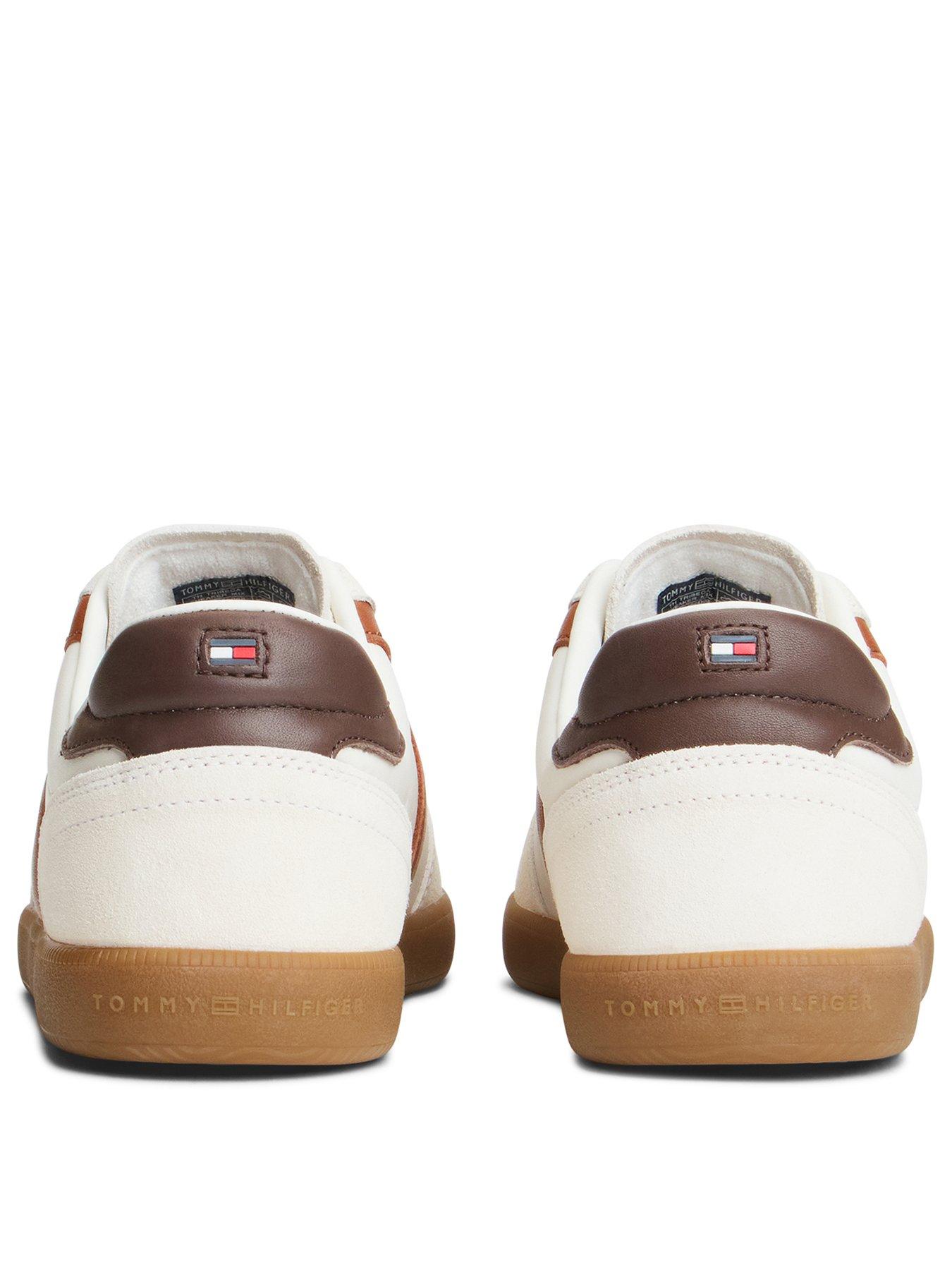 Image 3 of 6 of Tommy Hilfiger Mens Tribeca Leather Lace-Up Trainers - White