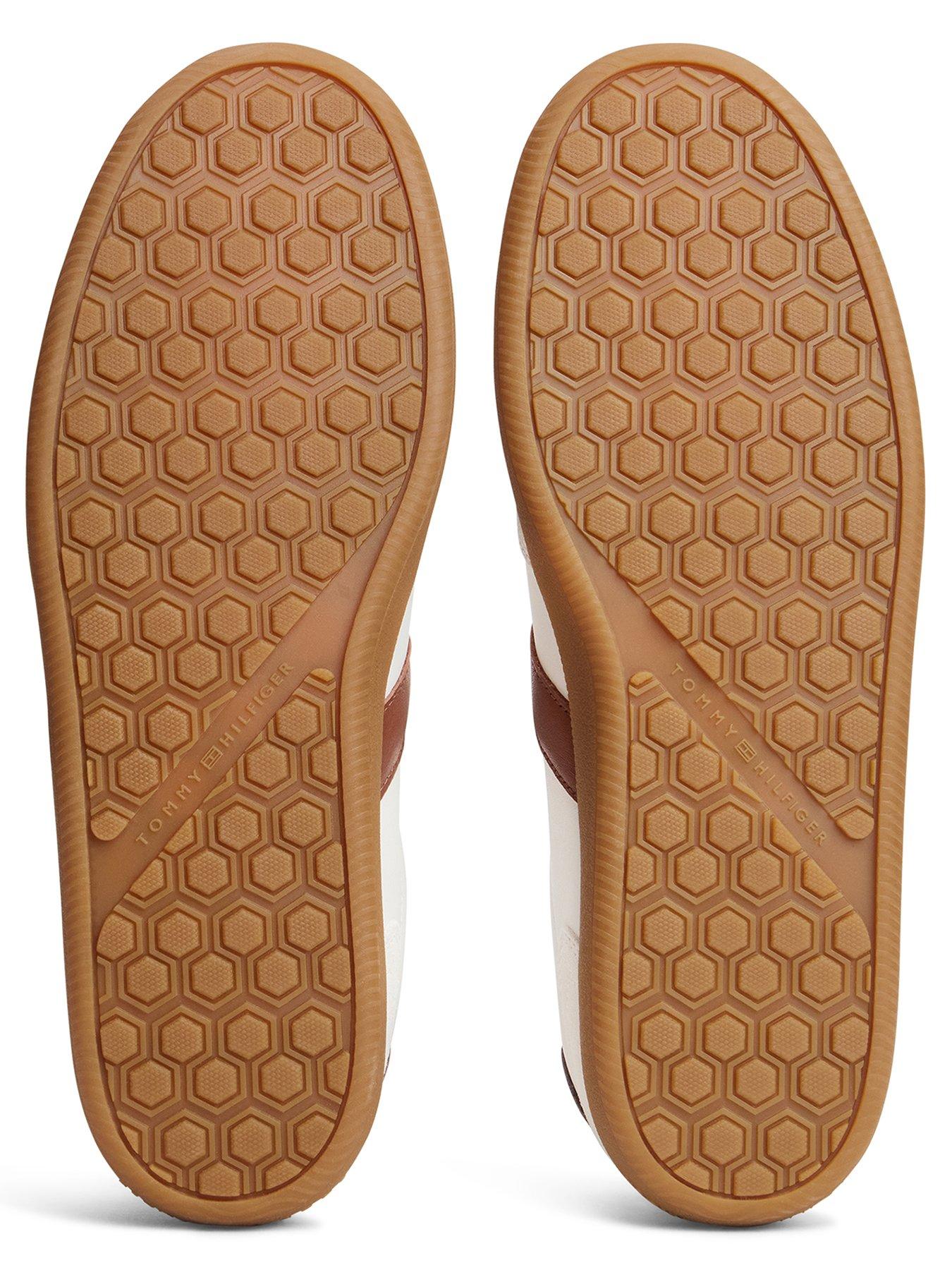Image 5 of 6 of Tommy Hilfiger Mens Tribeca Leather Lace-Up Trainers - White