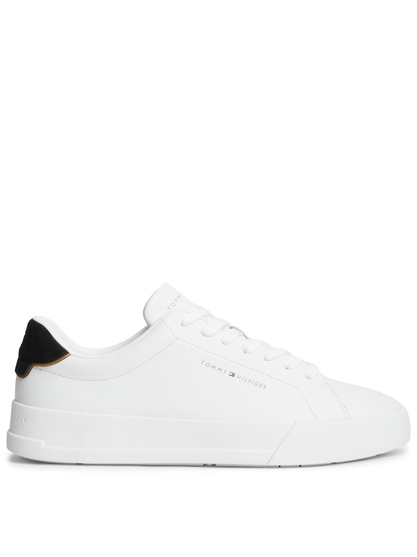 Image 1 of 6 of Tommy Hilfiger Court Trainers - White
