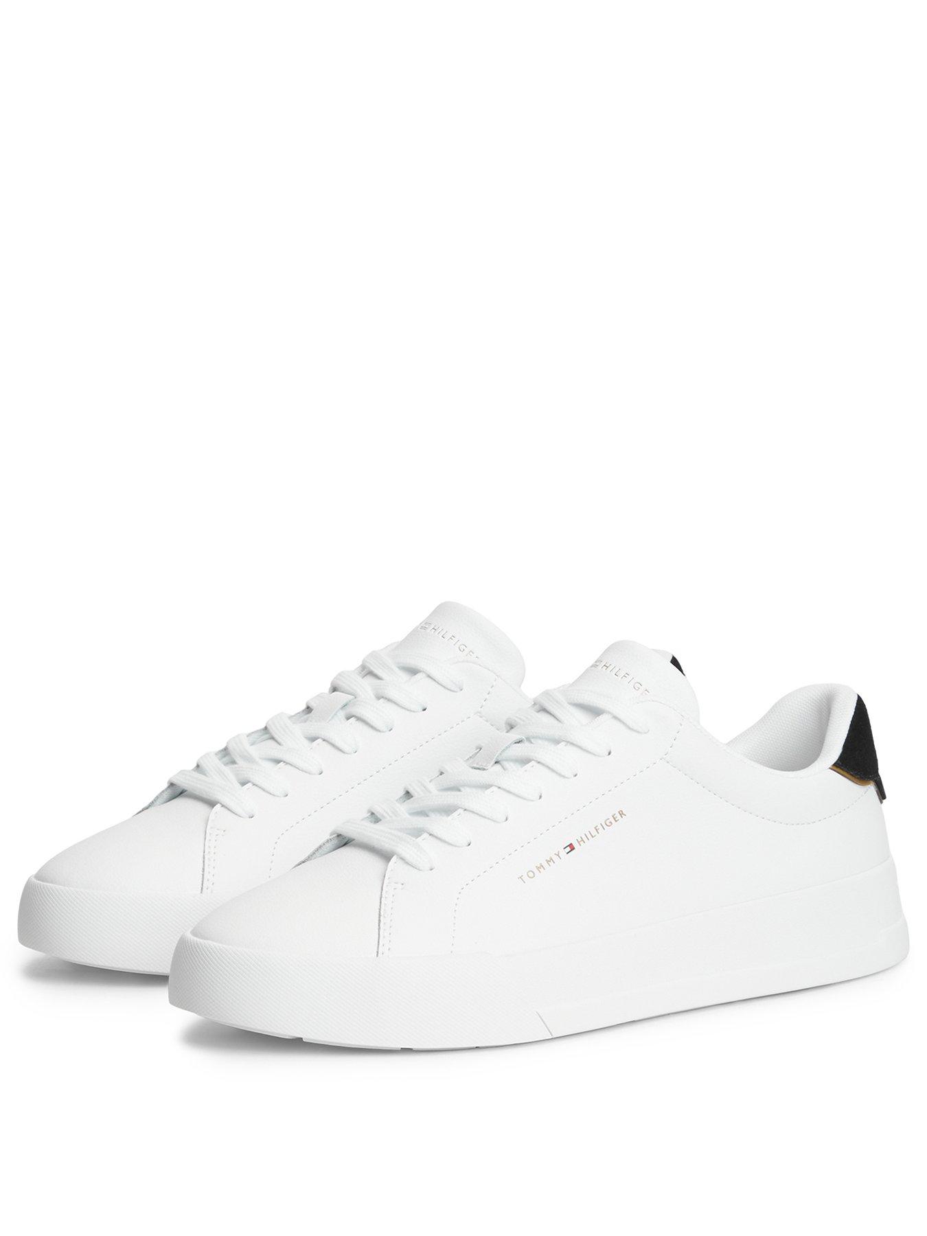 Image 2 of 6 of Tommy Hilfiger Court Trainers - White