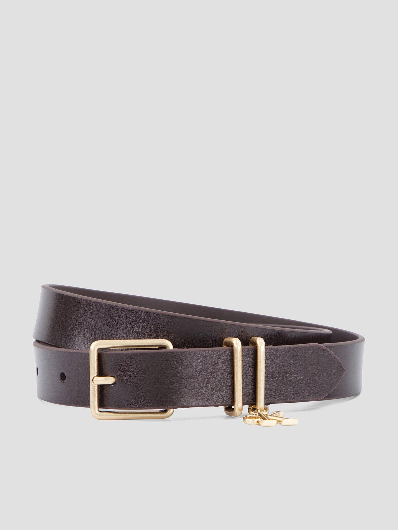 Calvin Klein Monogram Charm Keeper Belt 25mm - Brown