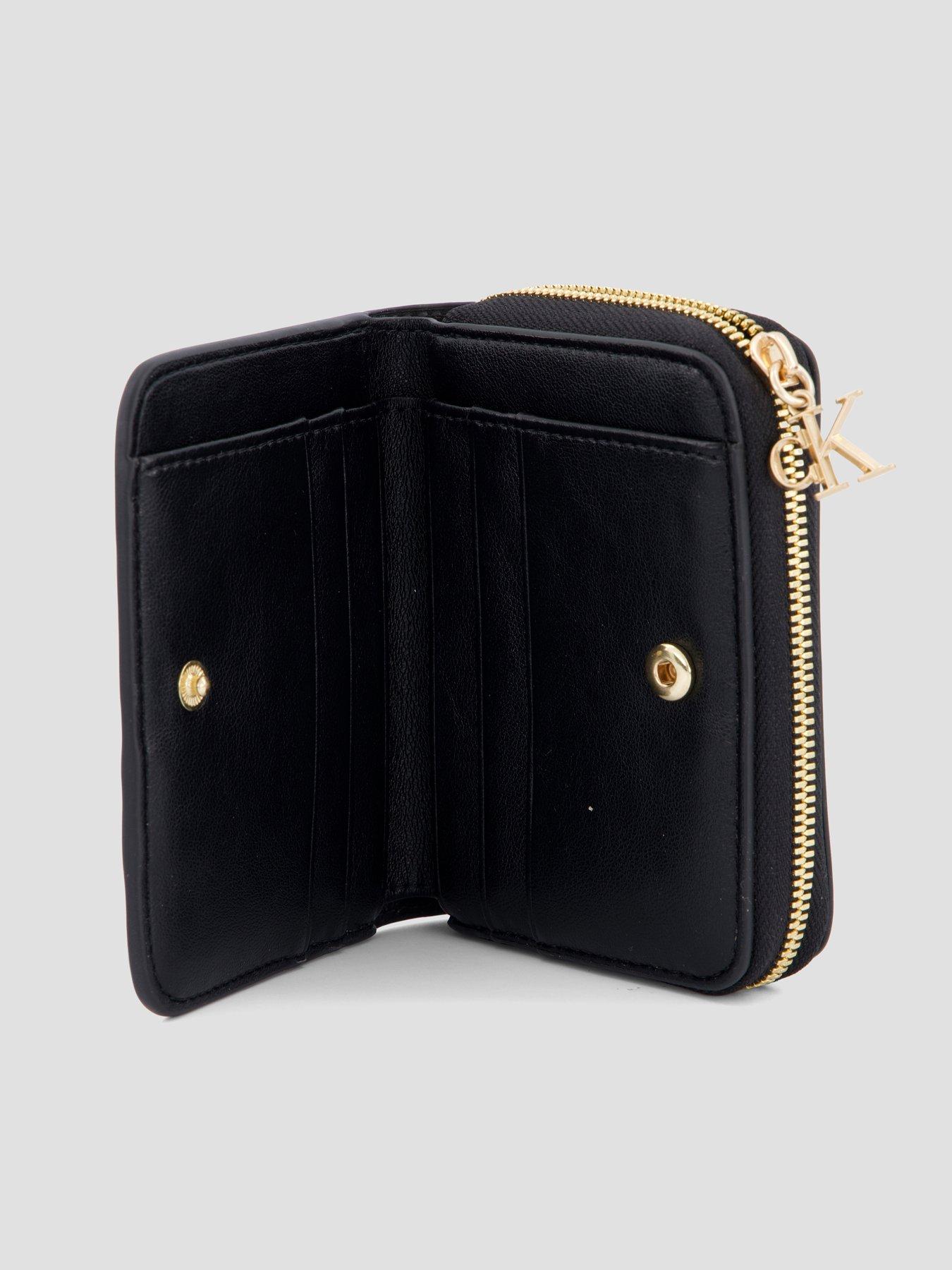 Image 3 of 5 of Calvin Klein CK Medium Flap Zip Around Wallet - Black