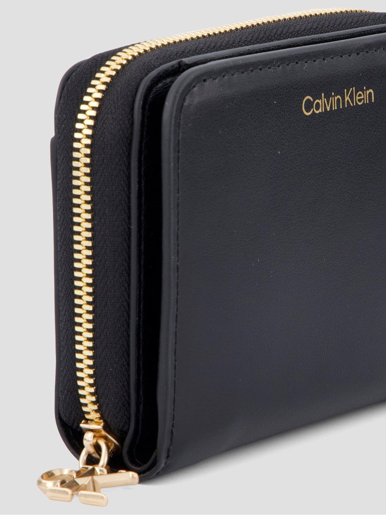 Image 5 of 5 of Calvin Klein CK Medium Flap Zip Around Wallet - Black