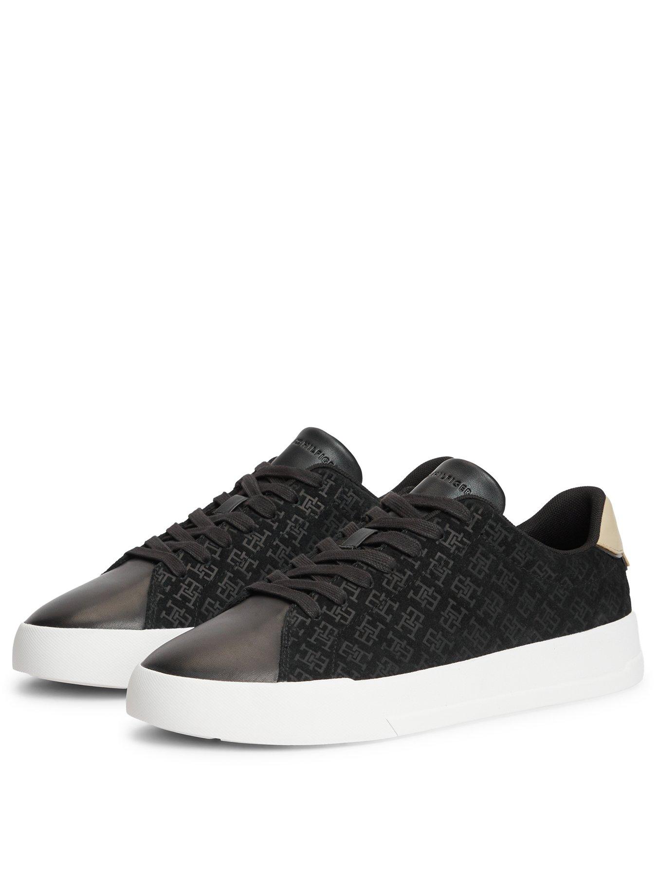 Image 2 of 6 of Tommy Hilfiger Tommy Hilfiger Court Monogram Trainers - Black