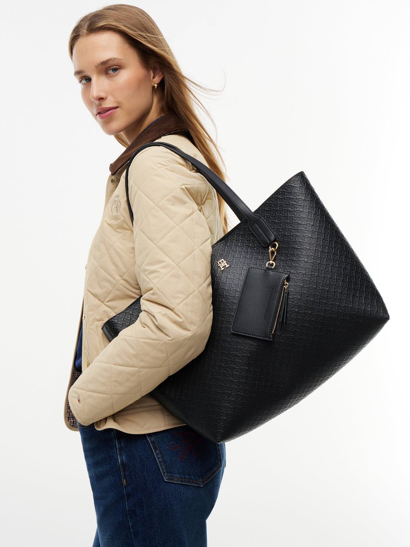 Image 2 of 5 of Tommy Hilfiger Hilfiger Icon Coin Purse Tote Bag - Black