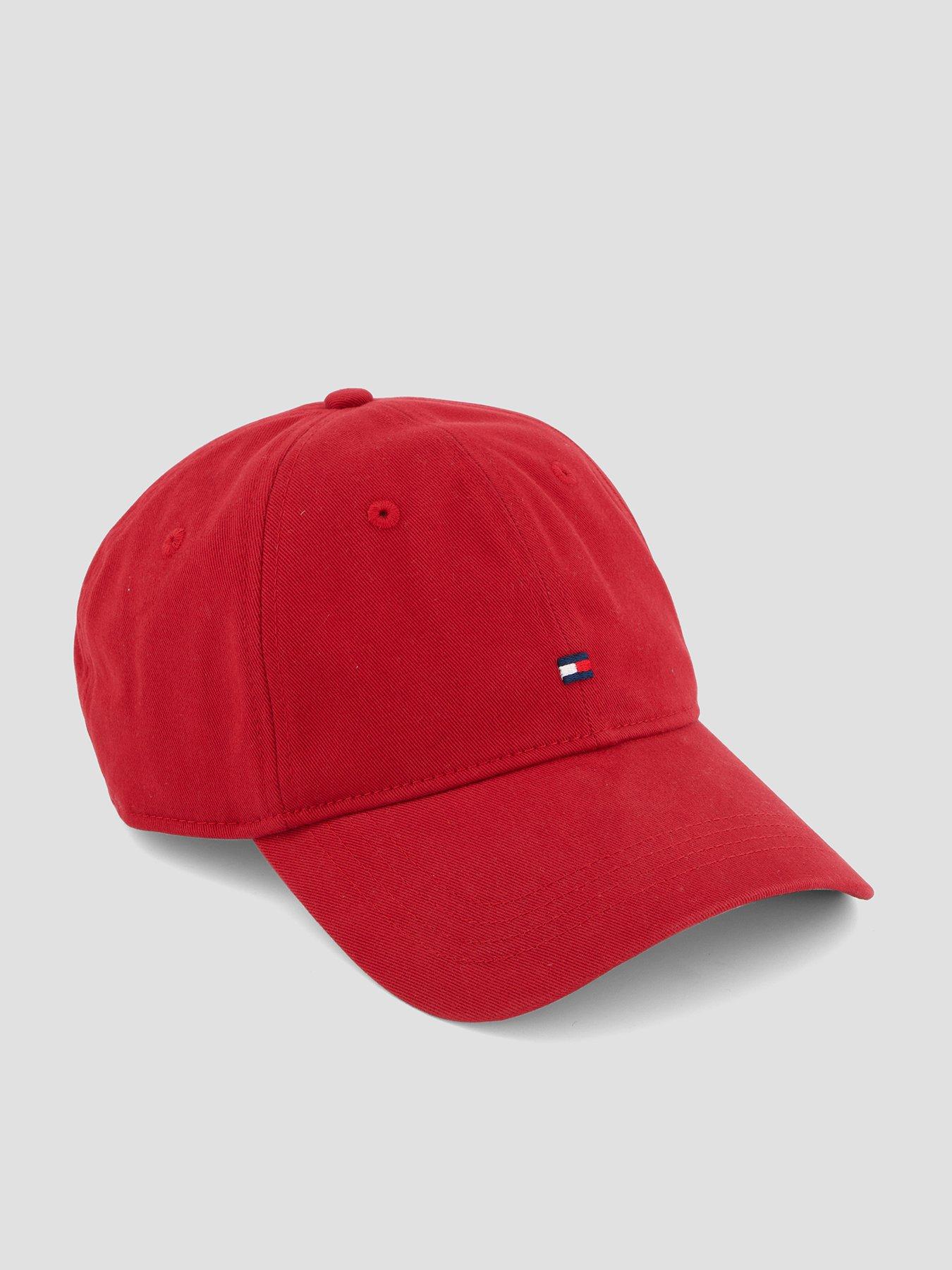 Tommy Hilfiger Flag Embroidery Baseball Cap - Red