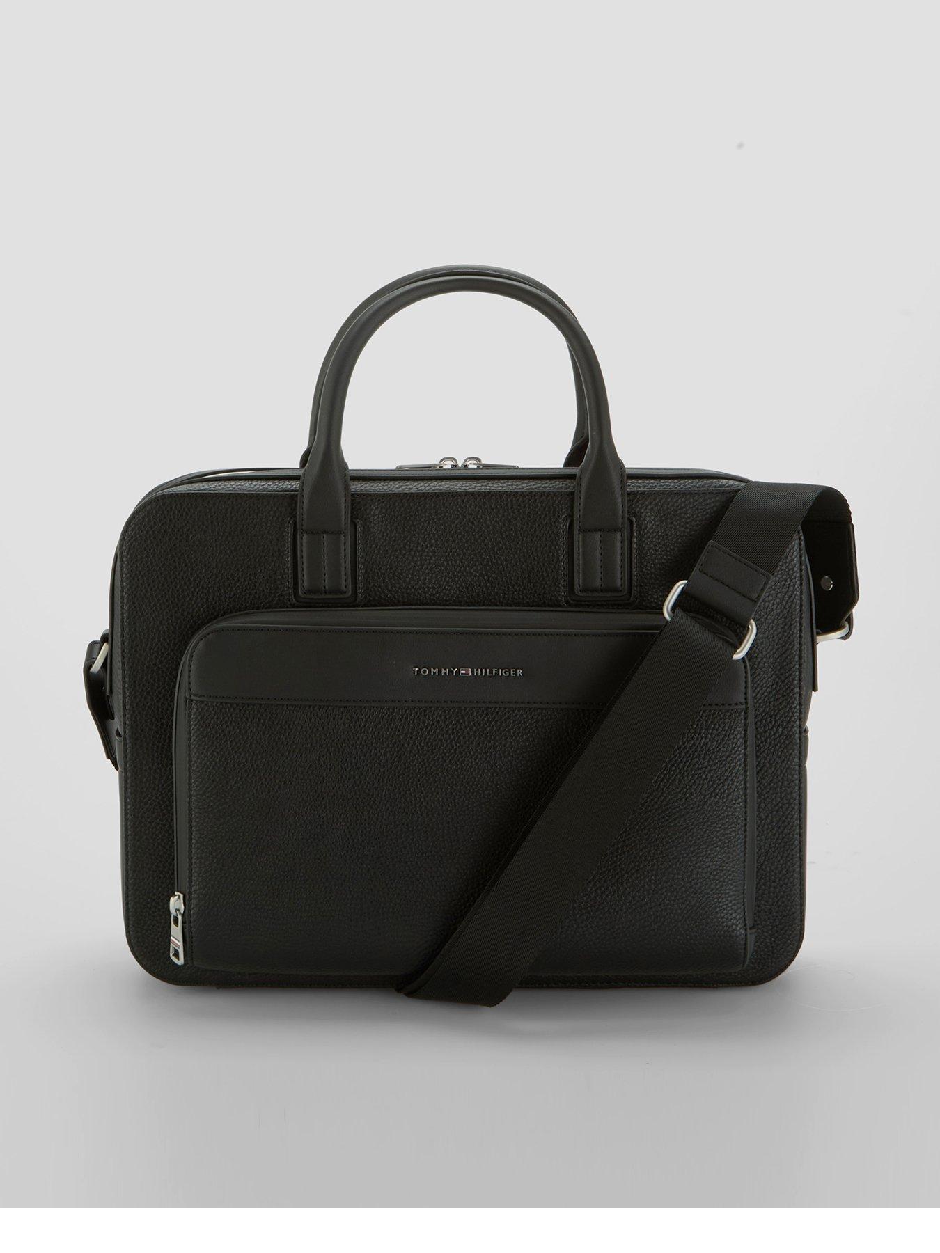 Tommy Hilfiger Central Slim Laptop Bag - Black