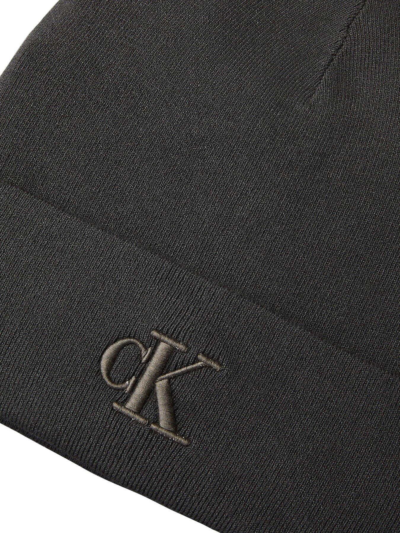 Image 3 of 3 of Calvin Klein Signature Logo Beanie - Grey