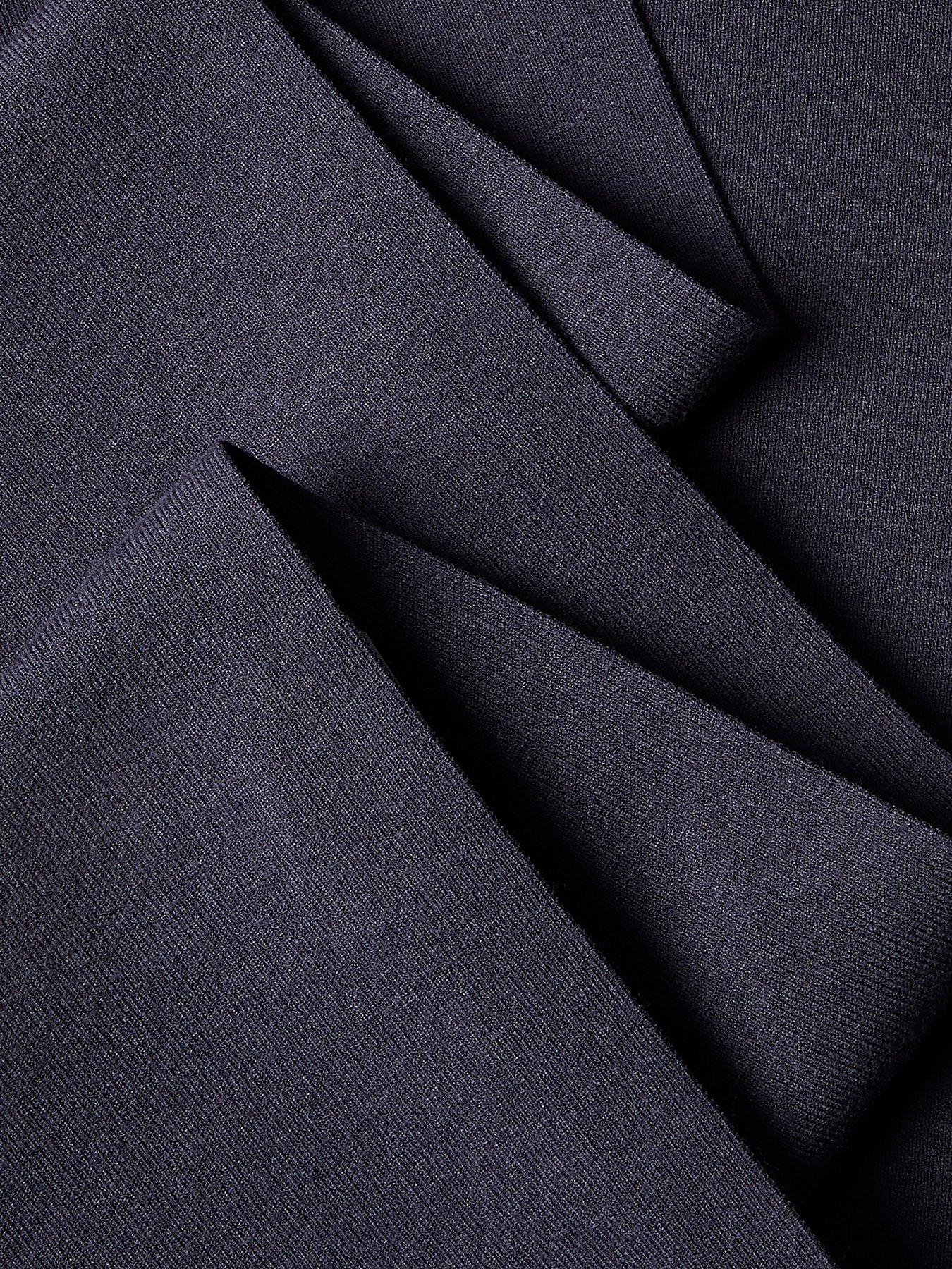 Image 3 of 3 of Calvin Klein Logo Ribbed Scarf - Blue
