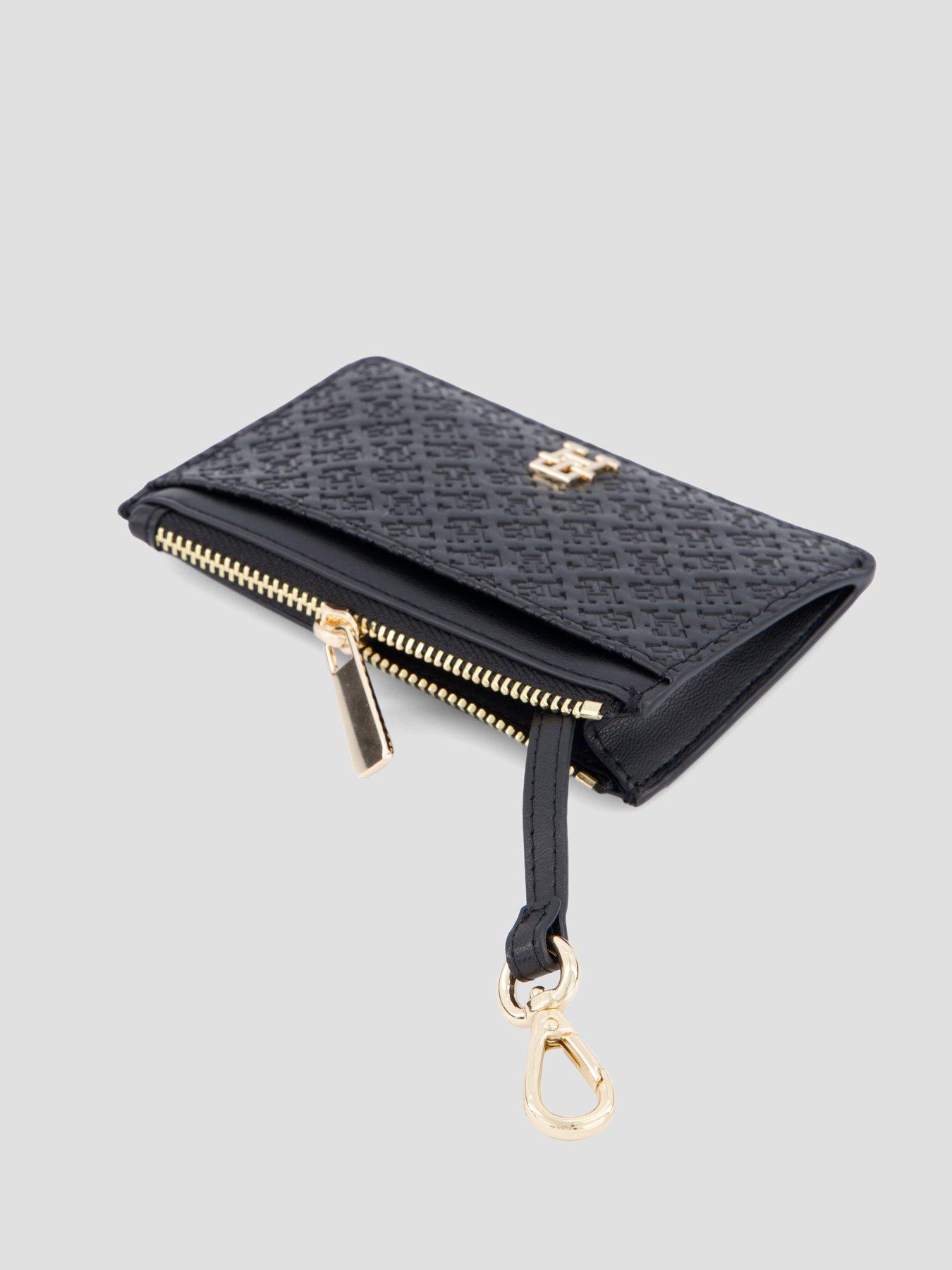 Image 5 of 5 of Tommy Hilfiger Monogram Embossed Card Holder - Black