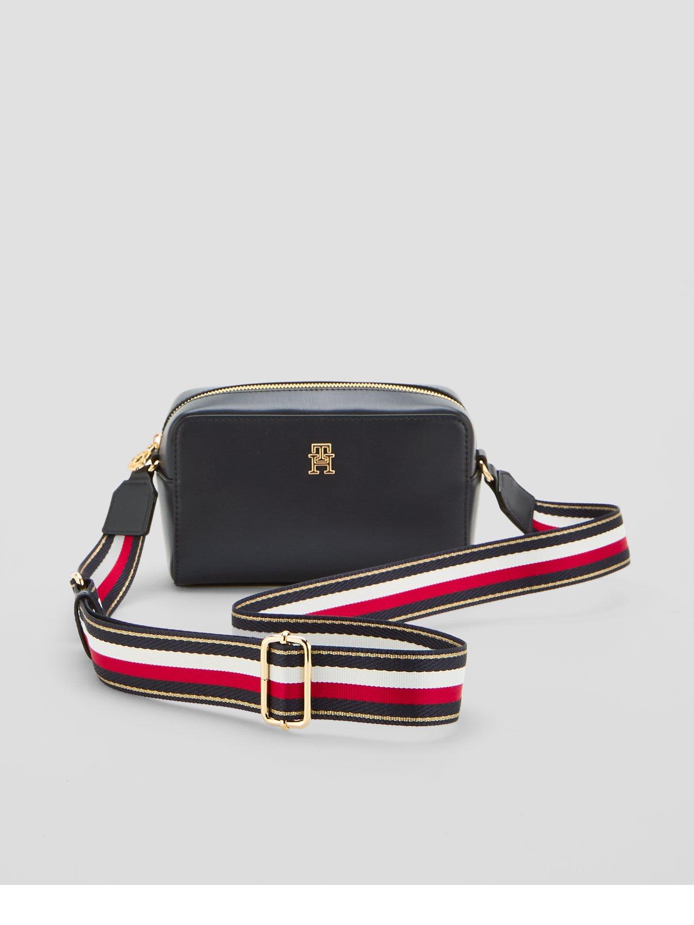 Tommy Hilfiger Women's TH Joy Camera Bag with Signature Webbing Strap - Navy