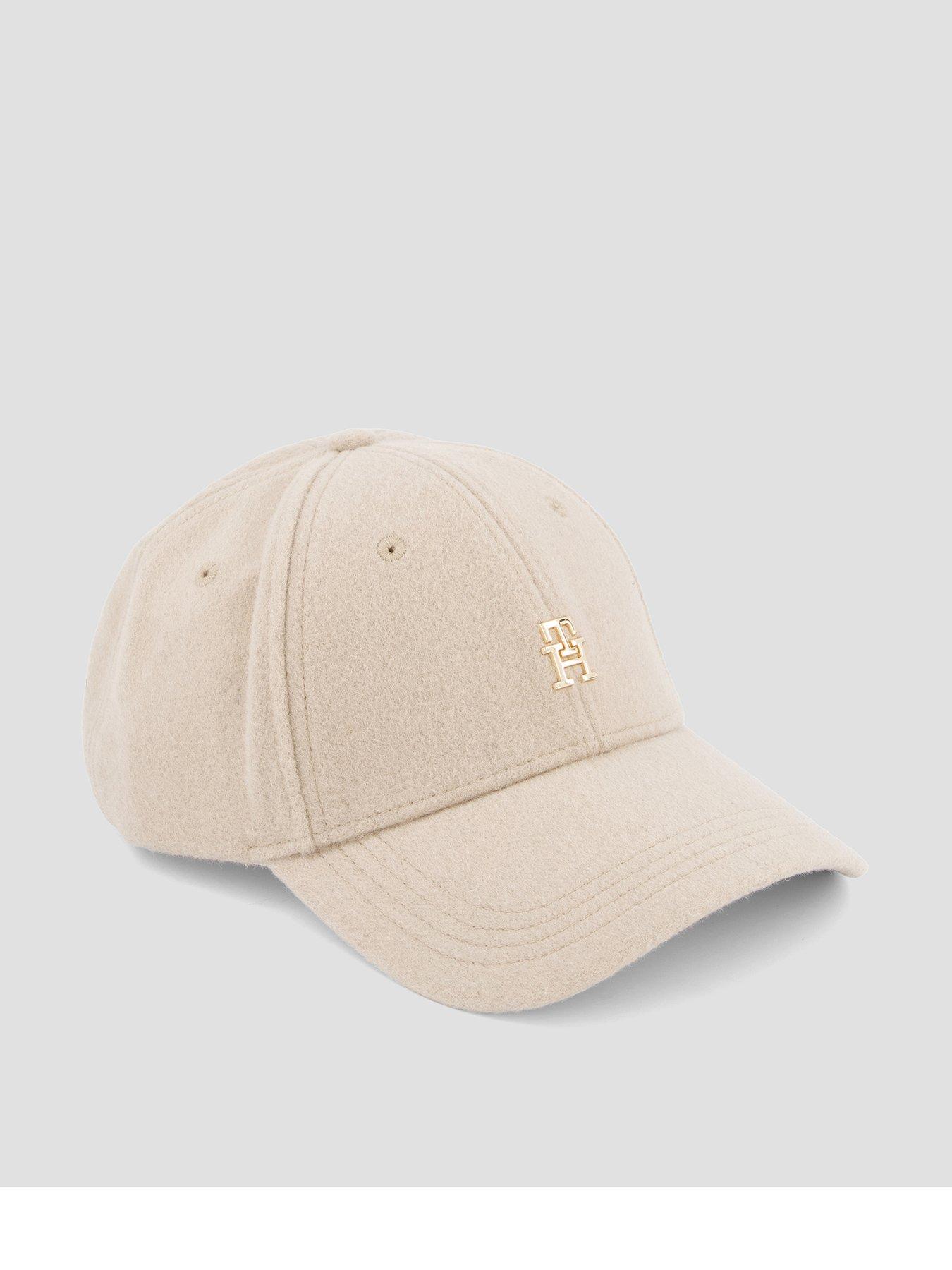 Image 1 of 4 of Tommy Hilfiger Chic Pure Wool Baseball Cap - Beige
