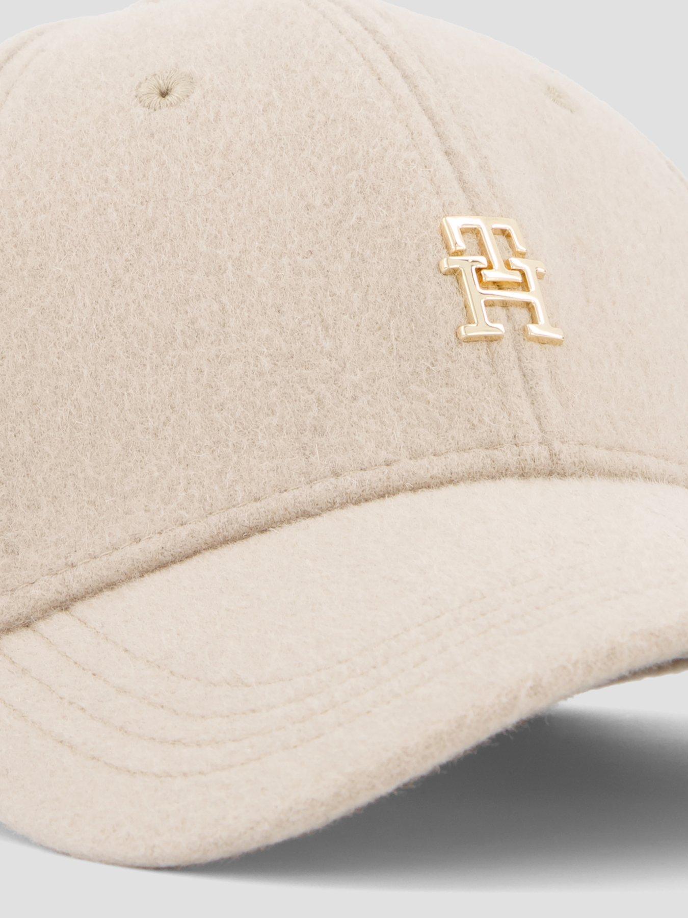 Image 3 of 4 of Tommy Hilfiger Chic Pure Wool Baseball Cap - Beige