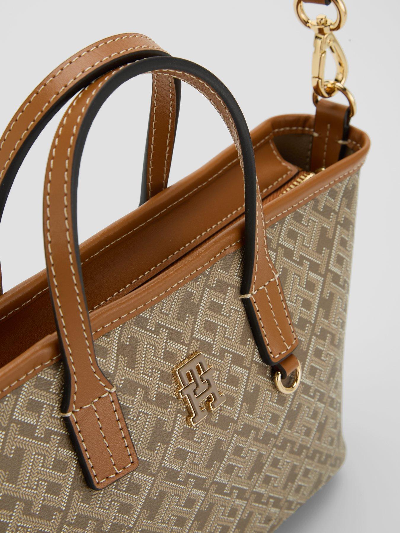 Image 4 of 5 of Tommy Hilfiger Monoplay Crossbody Tote Bag - Beige