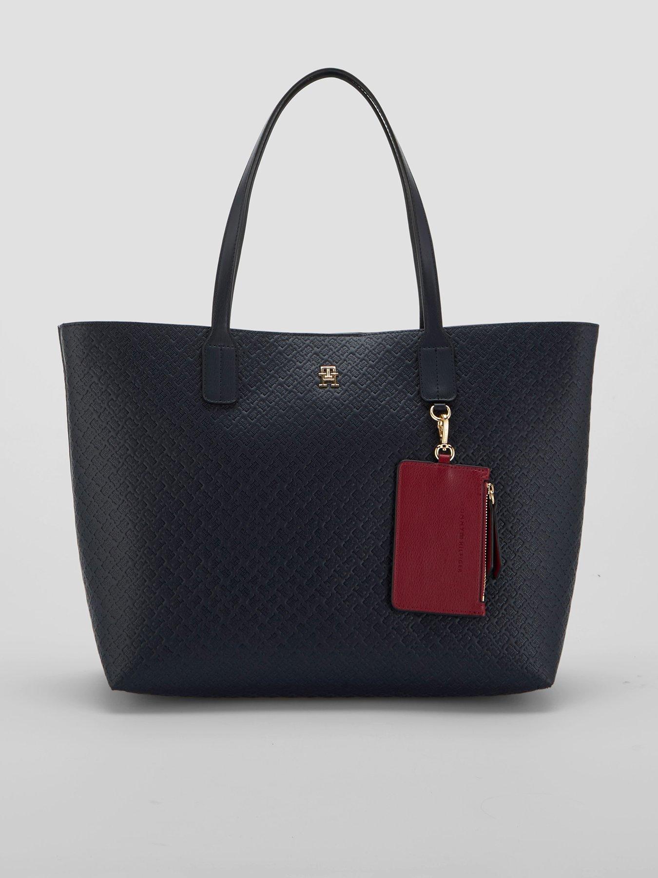 Tommy Hilfiger Hilfiger Icon Embossed Tote Bag - Space Blue