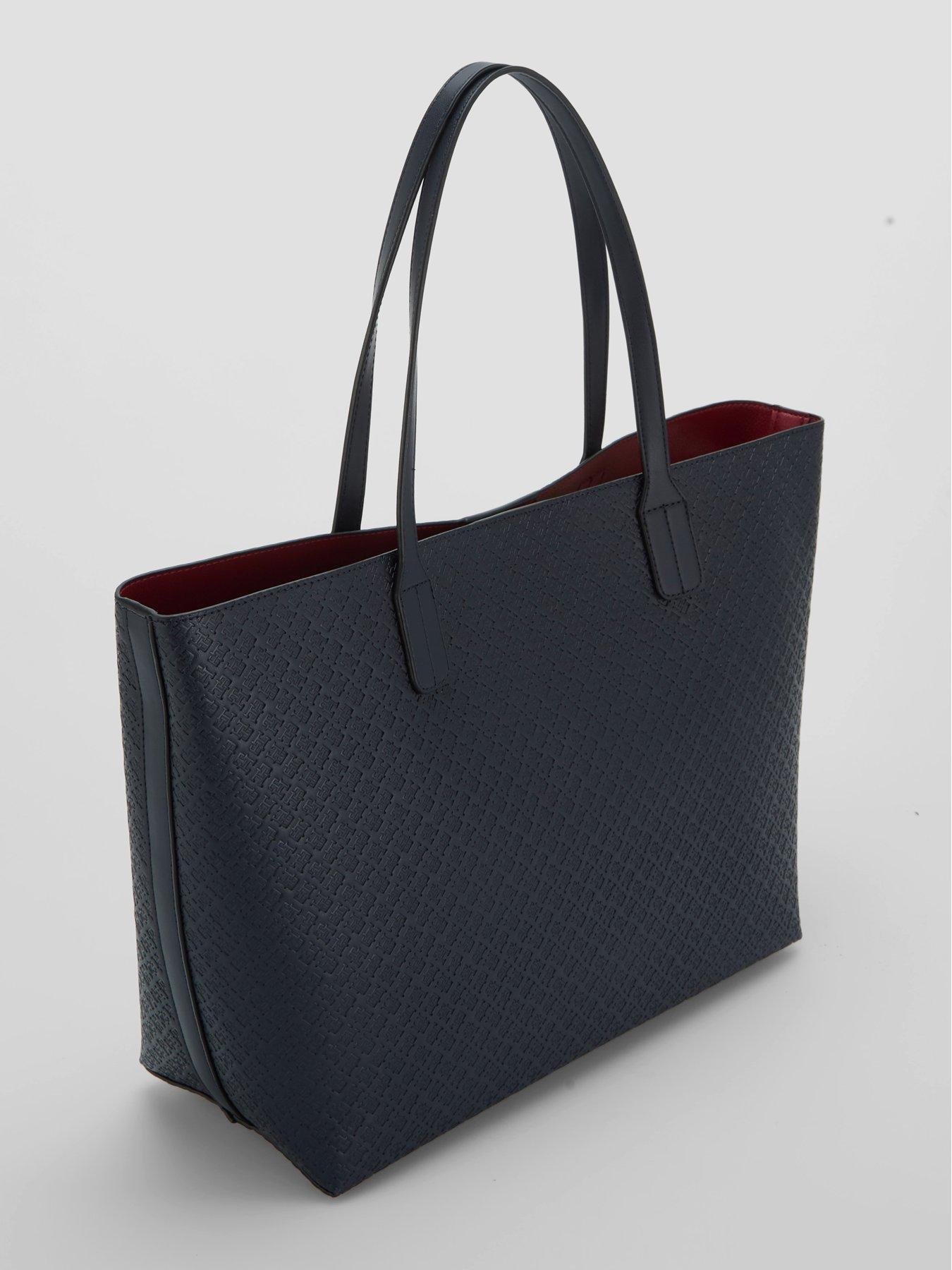 Image 3 of 6 of Tommy Hilfiger Hilfiger Icon Embossed Tote Bag - Space Blue