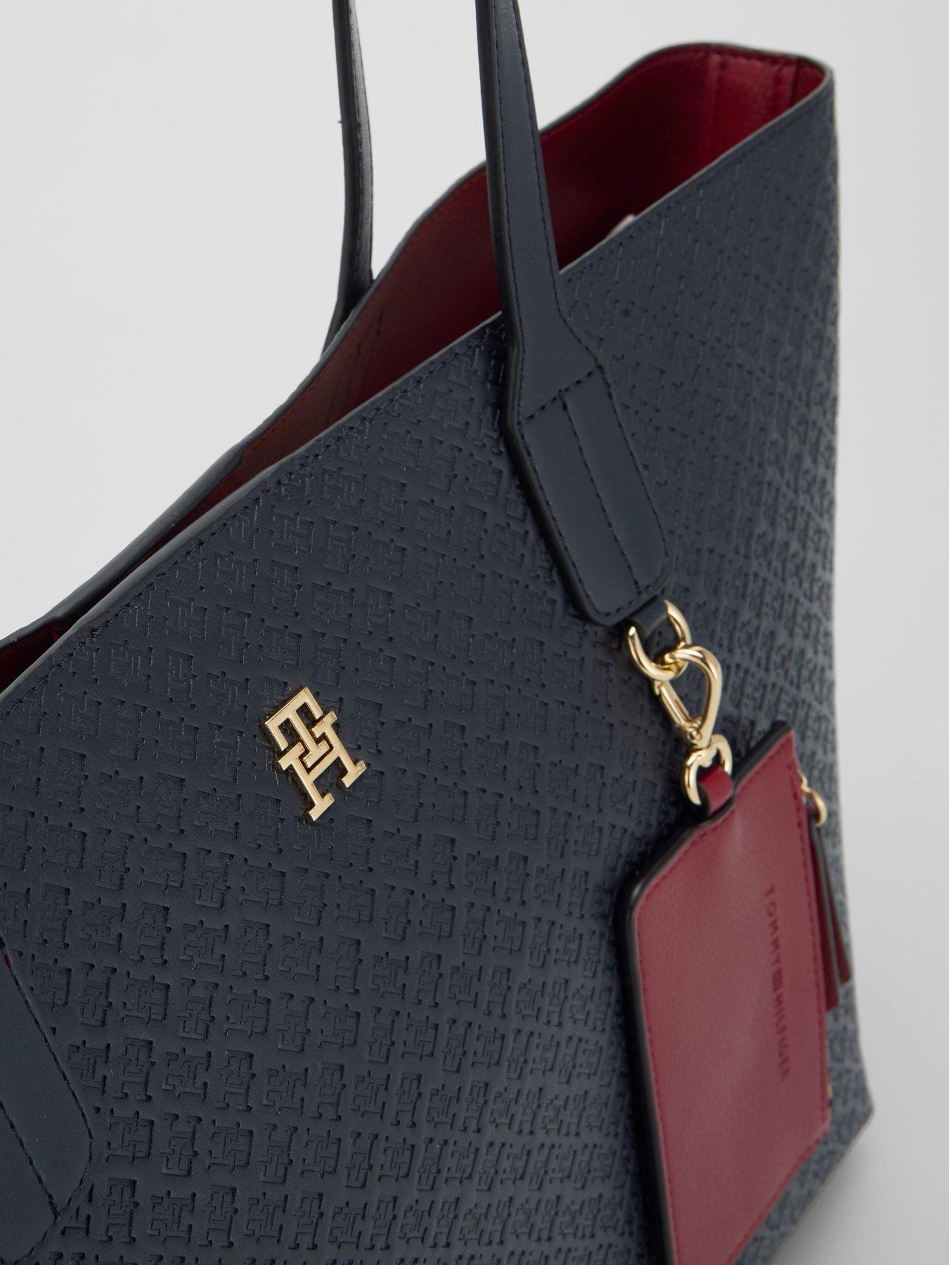 Image 4 of 6 of Tommy Hilfiger Hilfiger Icon Embossed Tote Bag - Space Blue