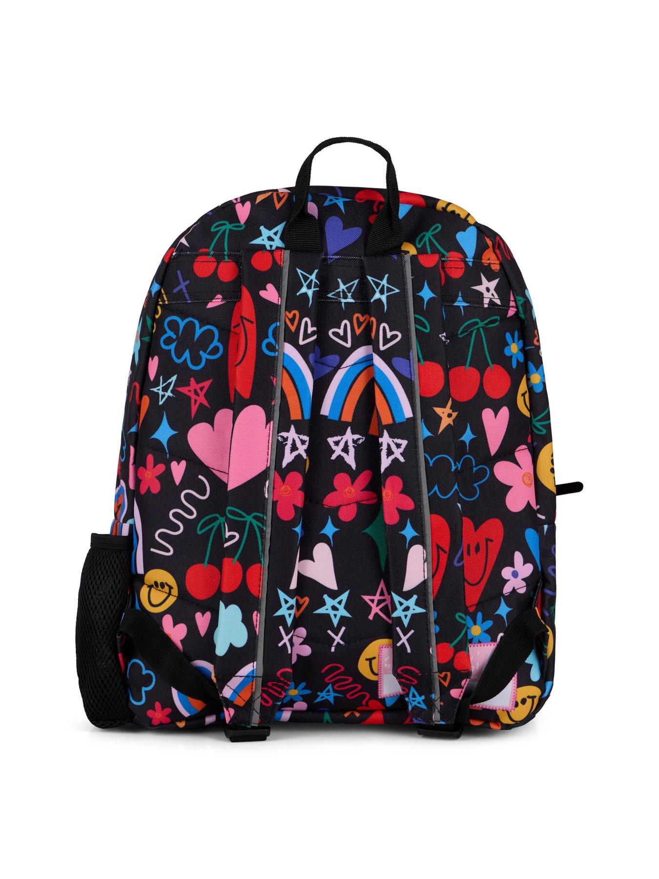 Image 4 of 4 of Hype Happy Days Doodle Backpack - Black