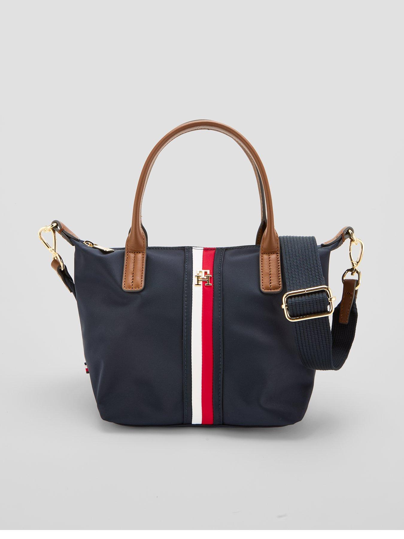 Tommy Hilfiger Popette Stripe Crossbody Mini Tote Bag - Blue