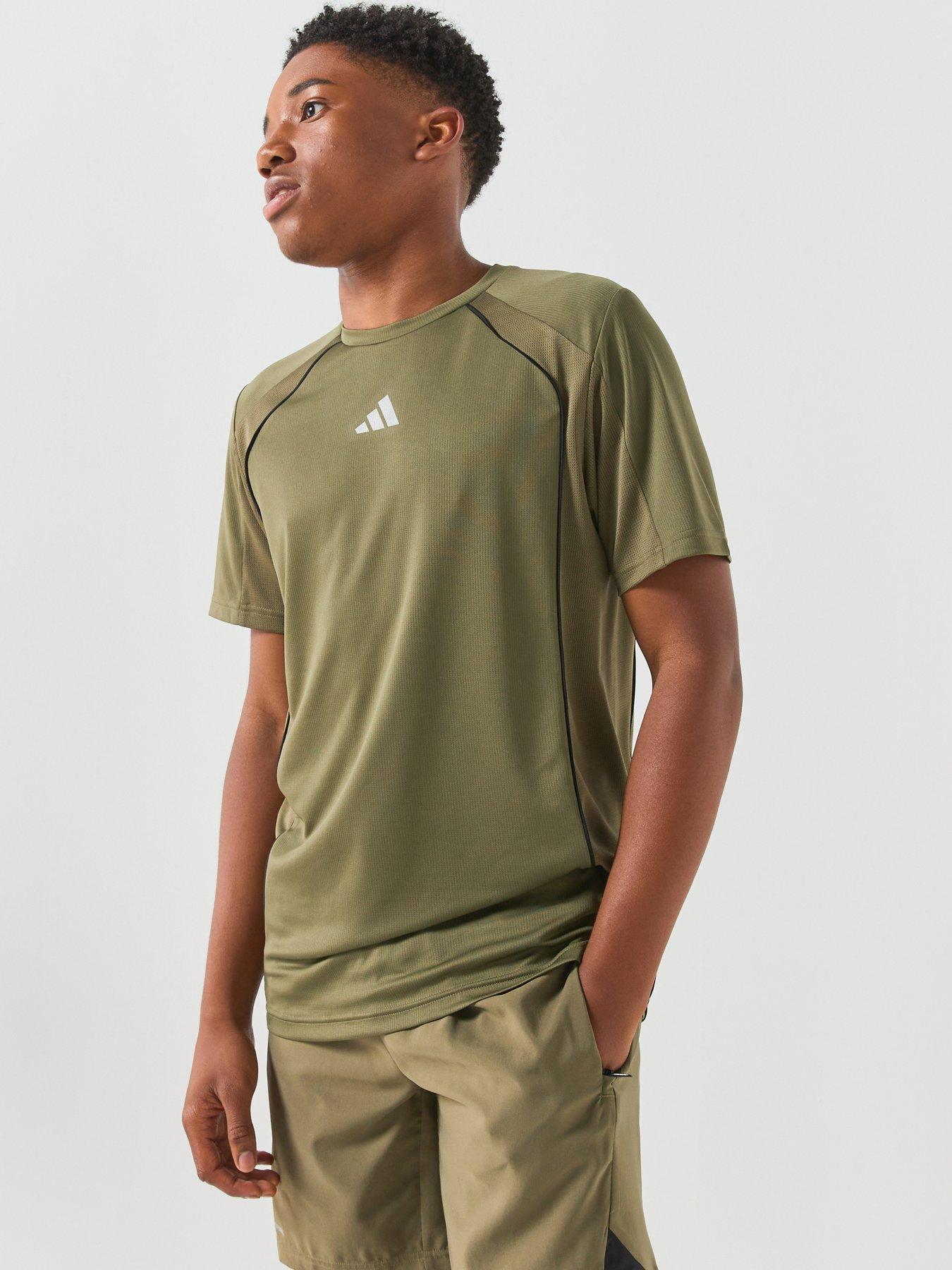 adidas Junior Boys Tech Apparel T-Shirt - Green
