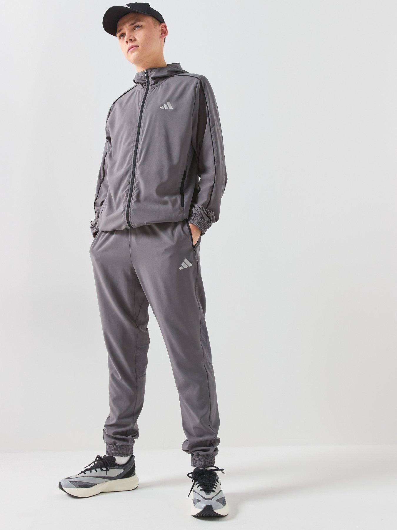 Image 3 of 6 of adidas Junior Boys Tech Apparel Zip Jacket - Grey