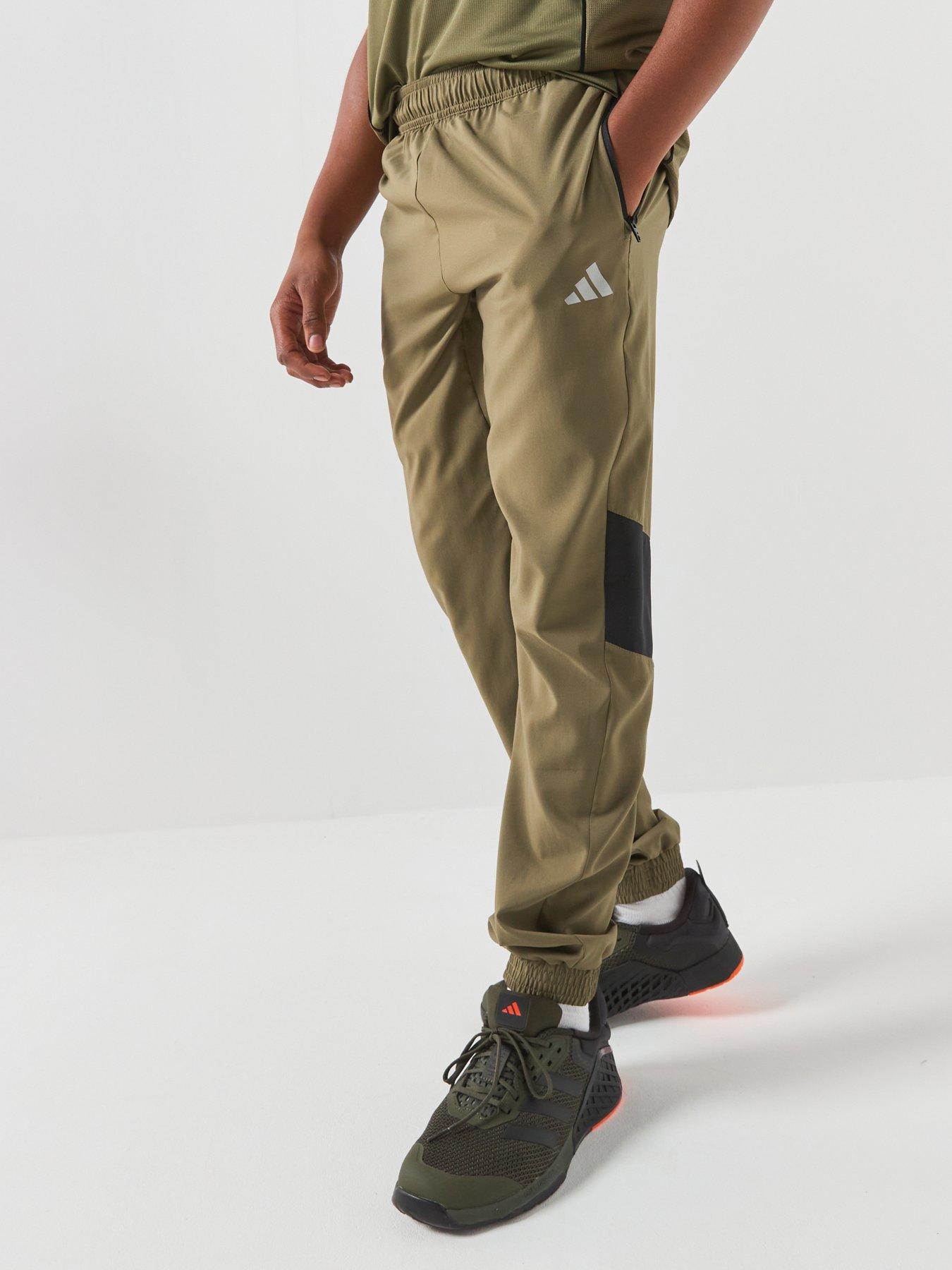Image 1 of 6 of adidas Junior Boys Tech Apparel Trousers - Green