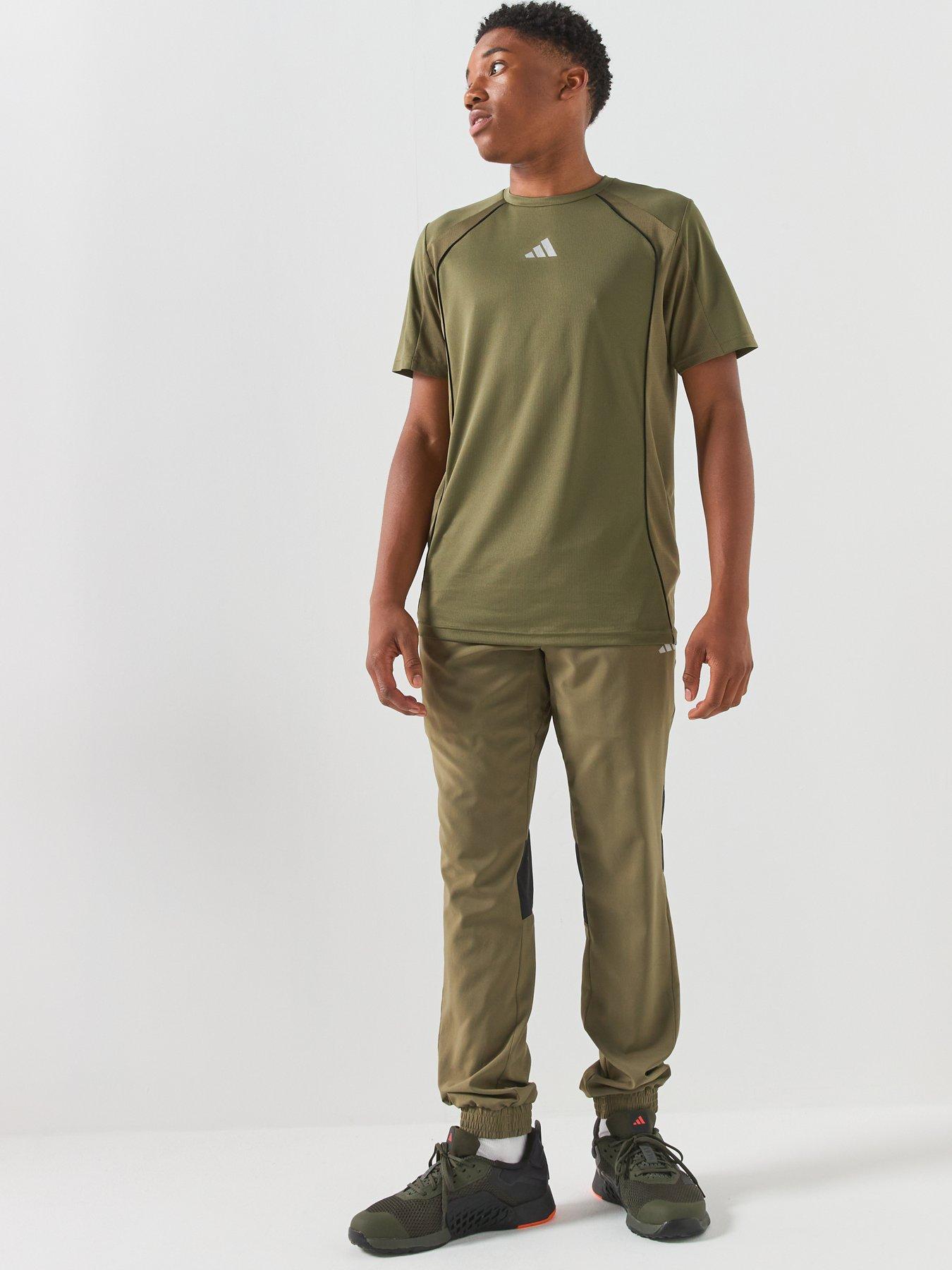 Image 3 of 6 of adidas Junior Boys Tech Apparel Trousers - Green