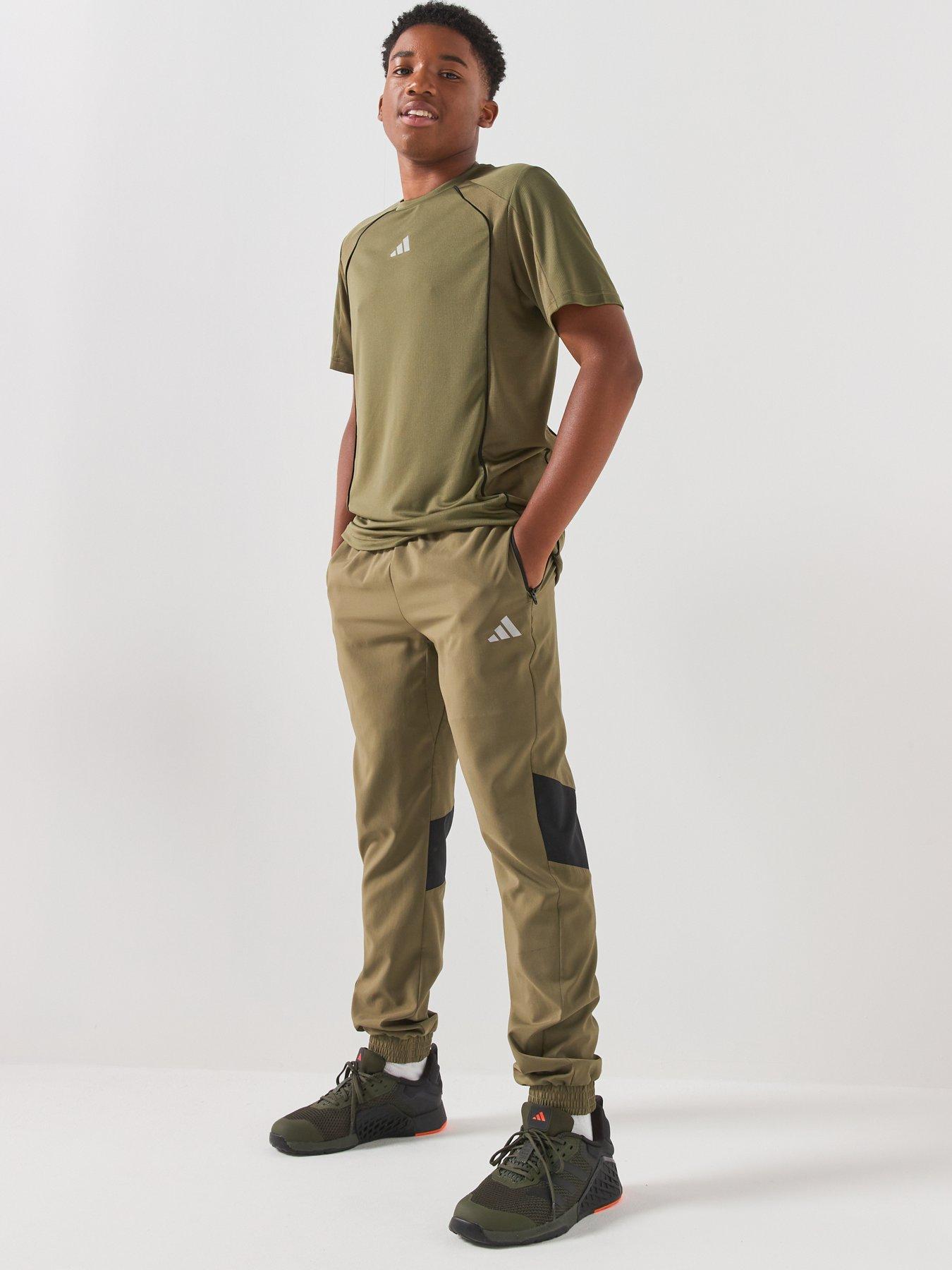 Image 4 of 6 of adidas Junior Boys Tech Apparel Trousers - Green