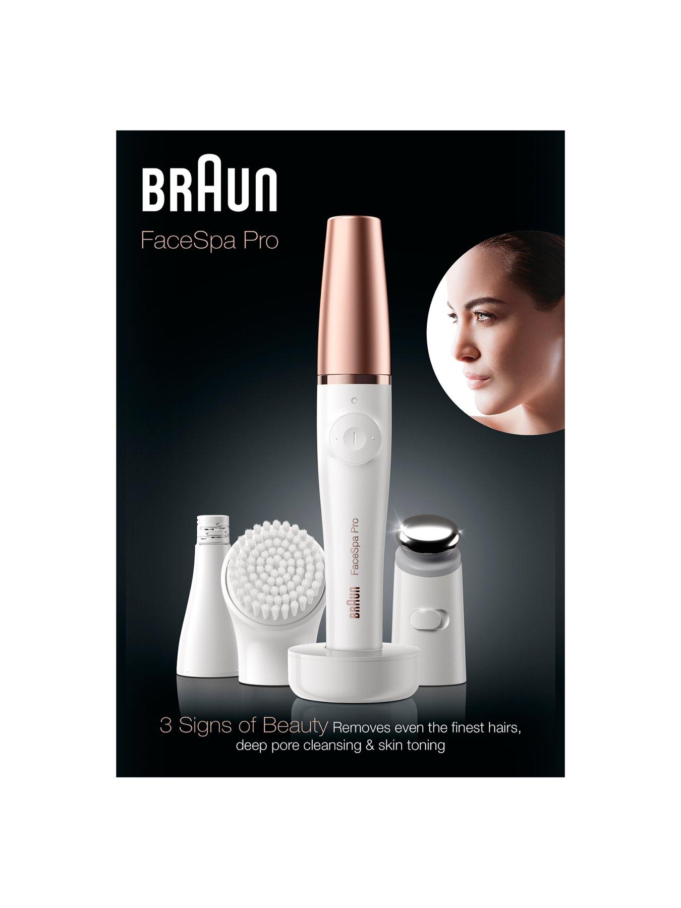 Image 2 of 6 of Braun FaceSpa Pro 911 Facial Epilator 3-in-1 White/Bronze