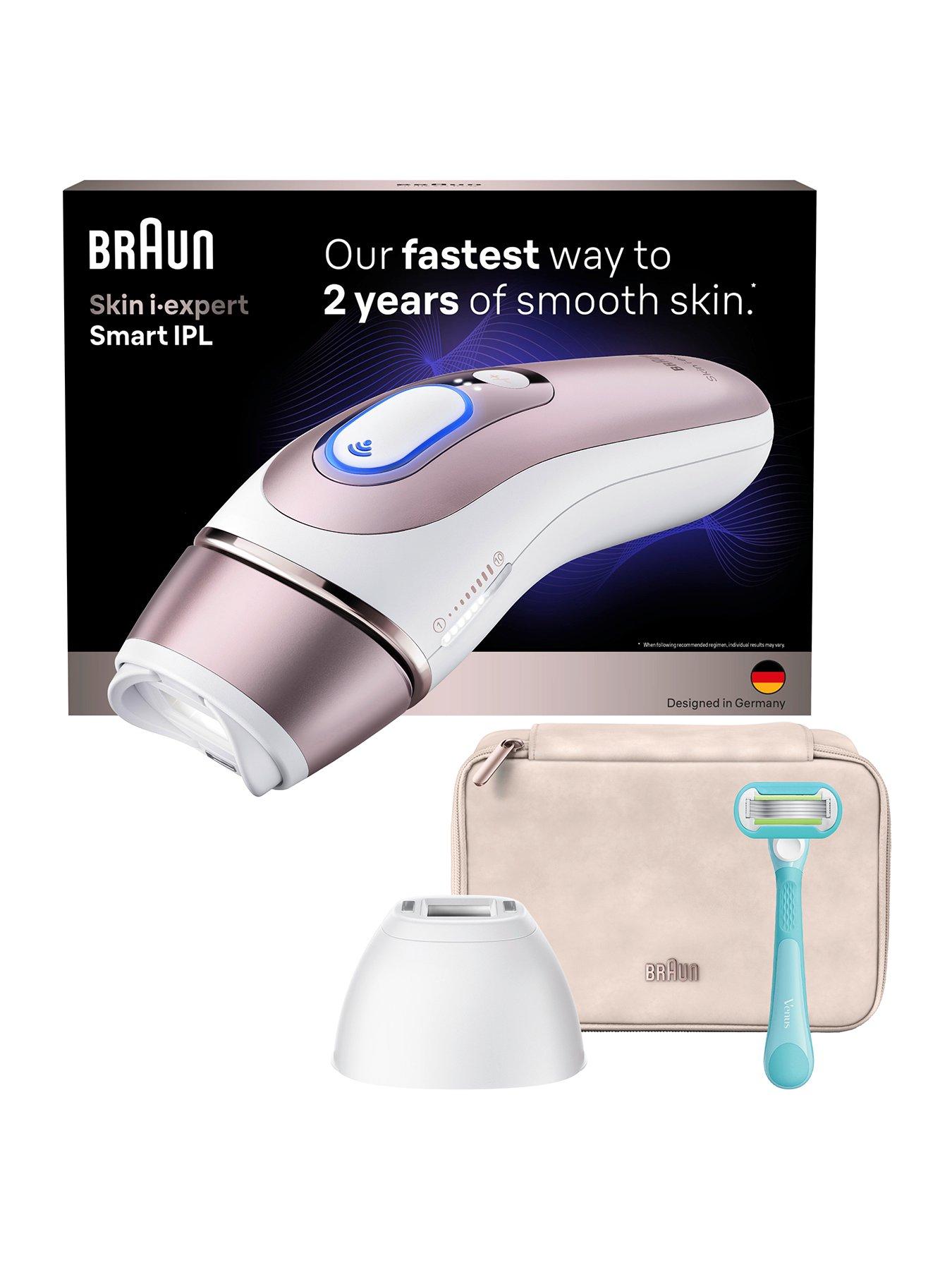 Braun Smart IPL Skin i-expert, At Home Hair Removal, With Free App, 2 Smart Heads, PL7211