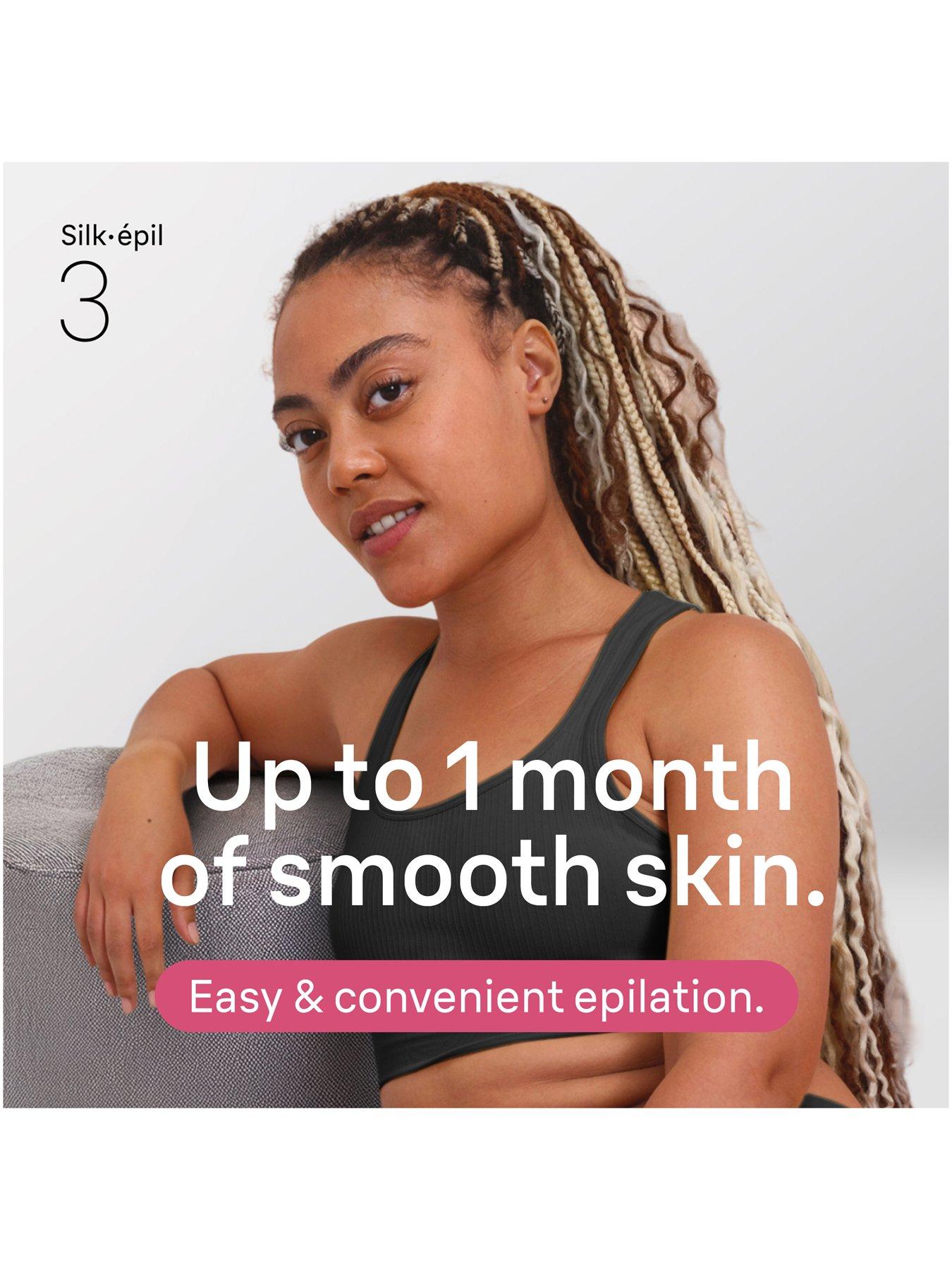 Image 2 of 7 of Braun Silk-epil 3, Corded Epilator, Lasting Smooth Skin, 3-202, Pink