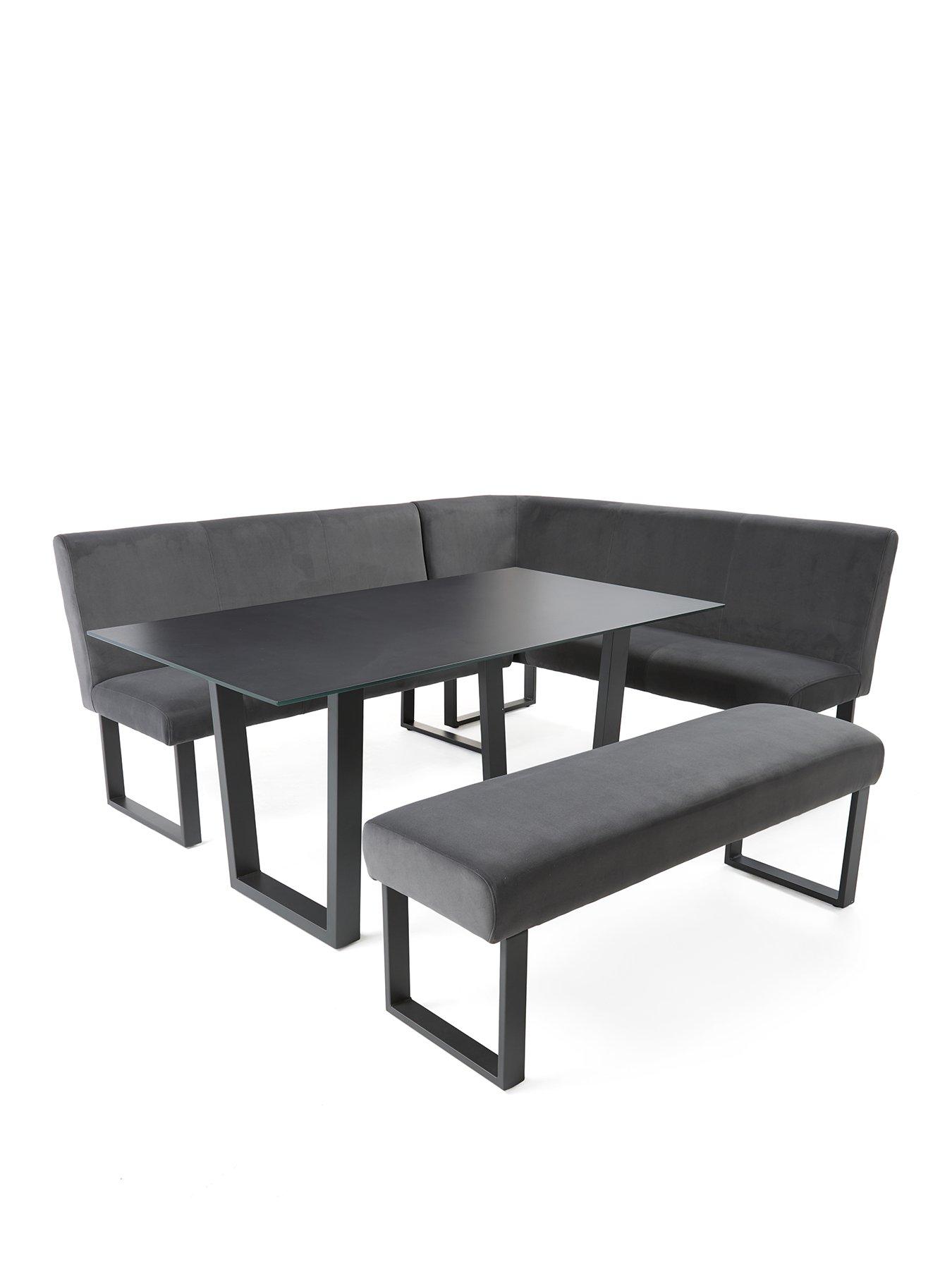 The Very Collection Bennett Table  &  Velvet Bench Dining Set - FSC® Certified