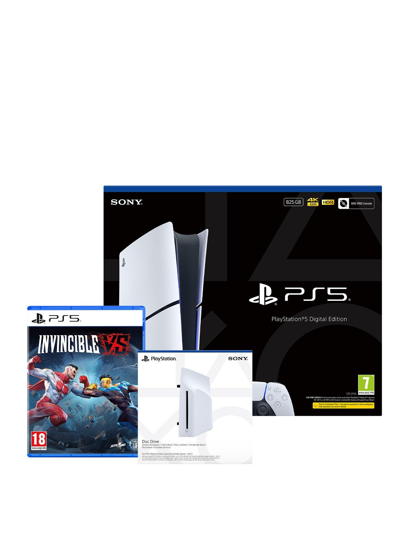 Image 1 of 8 of Playstation PlayStation&reg;5 Digital Edition &ndash; 825GB with&nbsp;Invincible VS &amp; Disc Drive