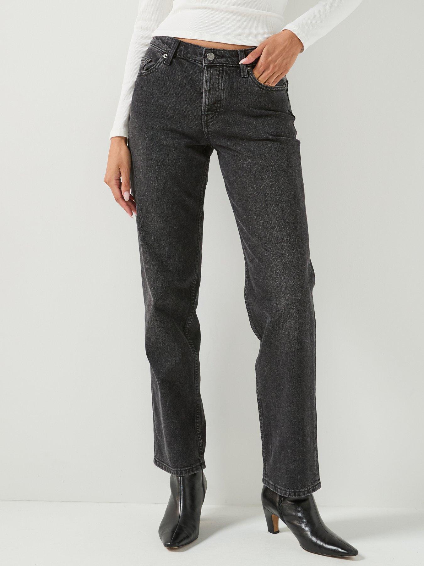 Image 1 of 5 of Tommy Jeans Sophie Low Rise Straight Jeans - Black