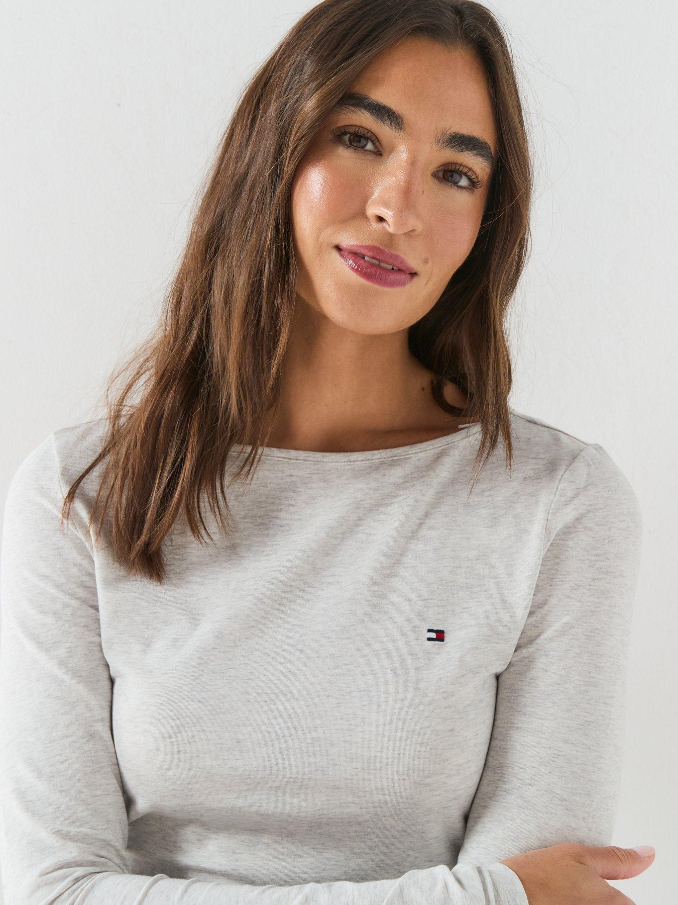 Image 4 of 7 of Tommy Hilfiger Essential Flannel Pyjamas And Slippers Gift Box - Grey
