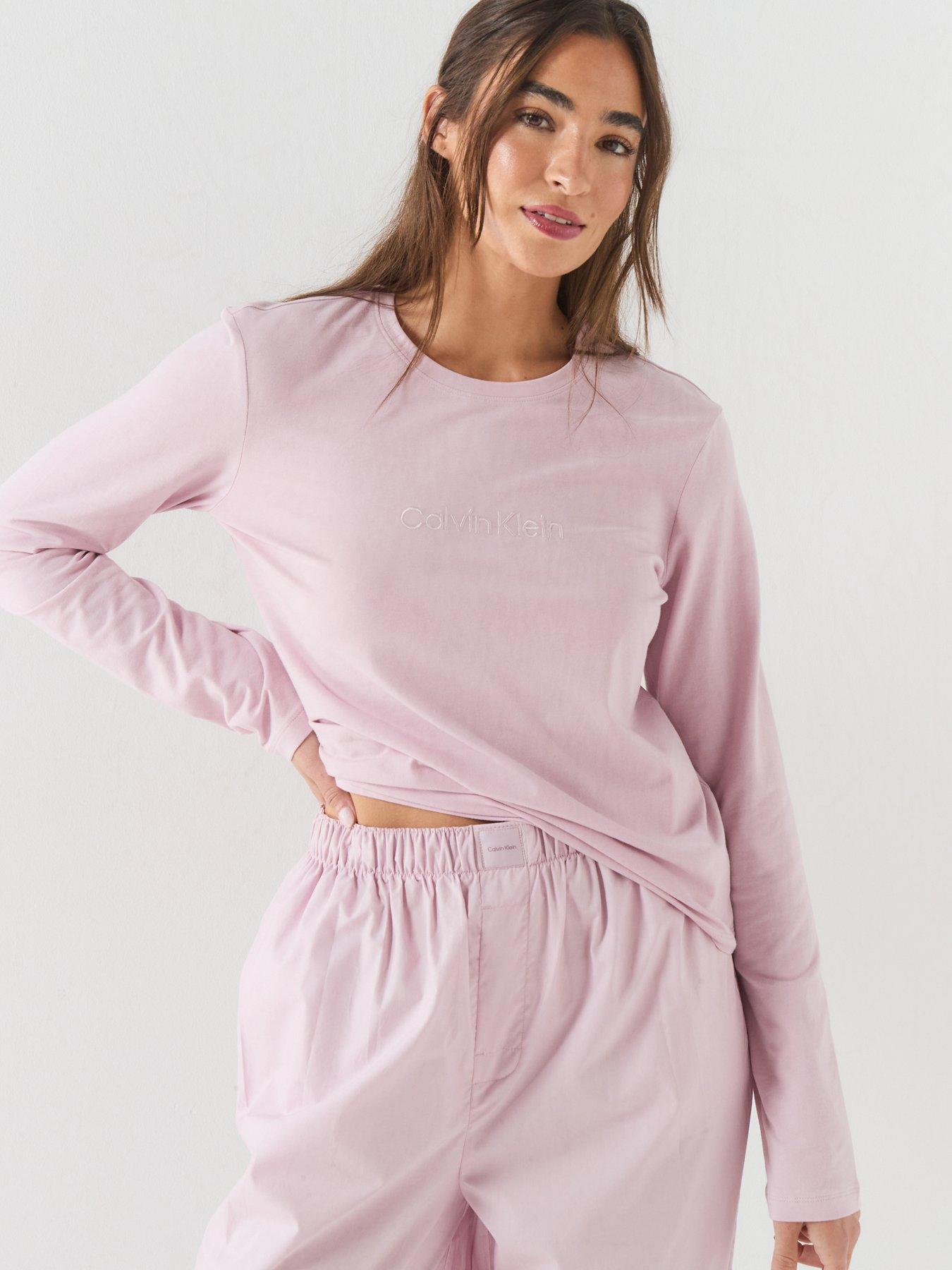 Image 5 of 6 of Calvin Klein Long Sleeve Pant Set - Purple