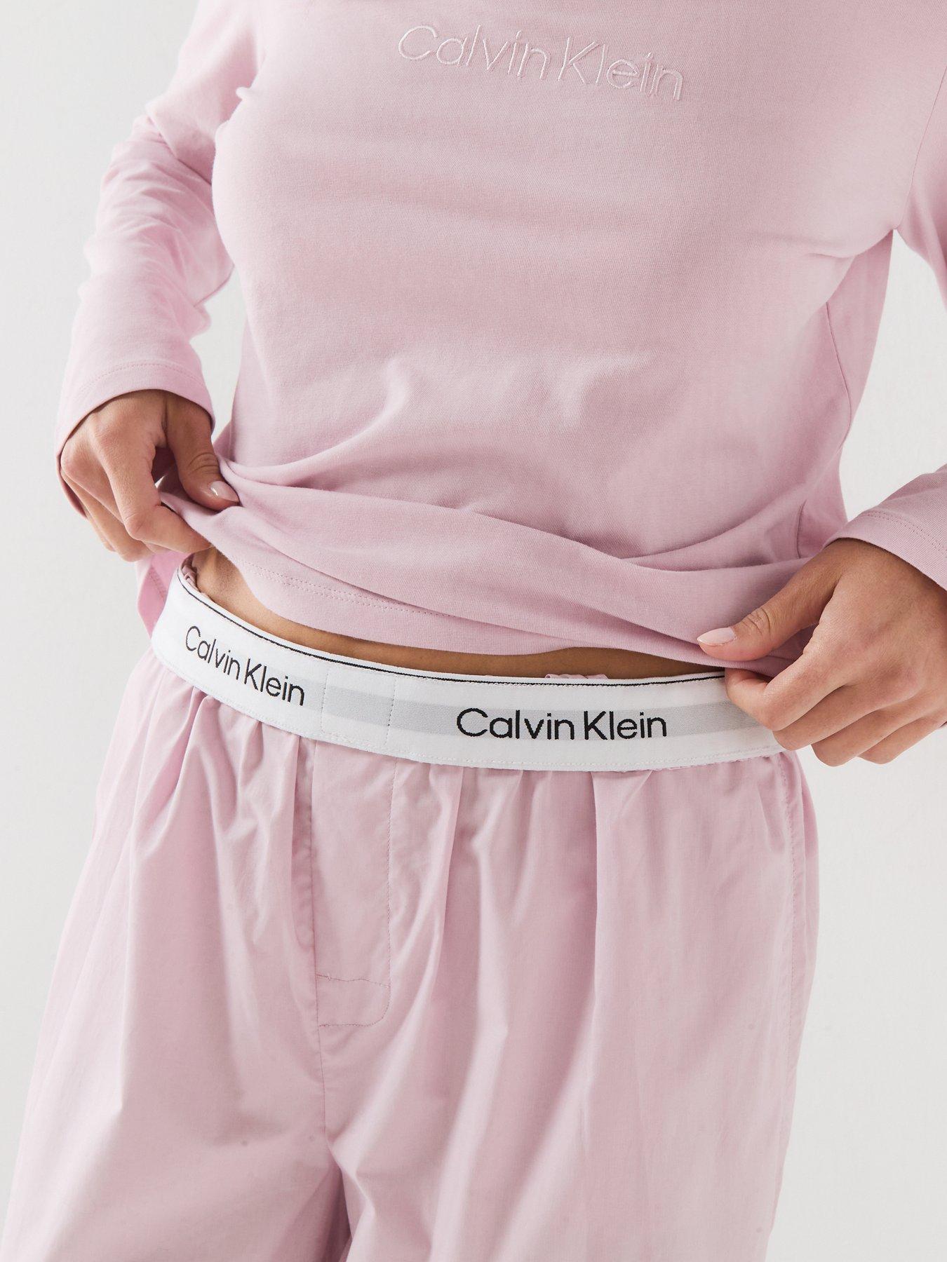 Image 6 of 6 of Calvin Klein Long Sleeve Pant Set - Purple