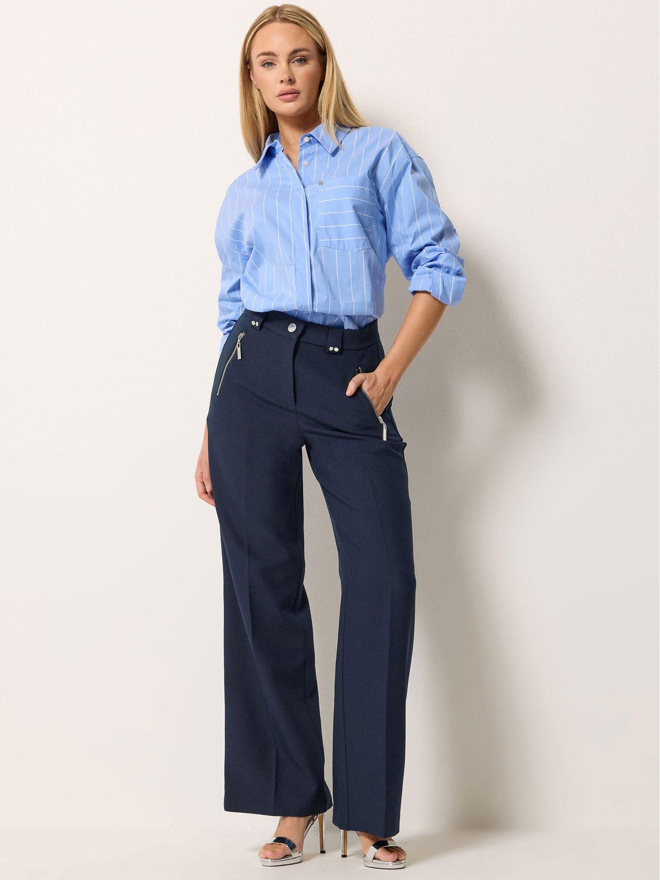 Star by Julien Macdonald Zip Detail Wide Leg Trousers