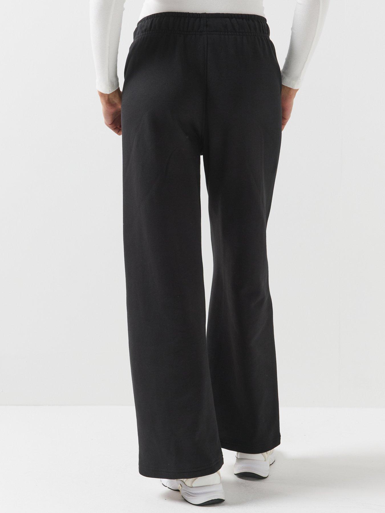 Image 2 of 6 of Calvin Klein Jeans Jeans Monogram Embroidery Contrast Piping Terry Joggers - Black