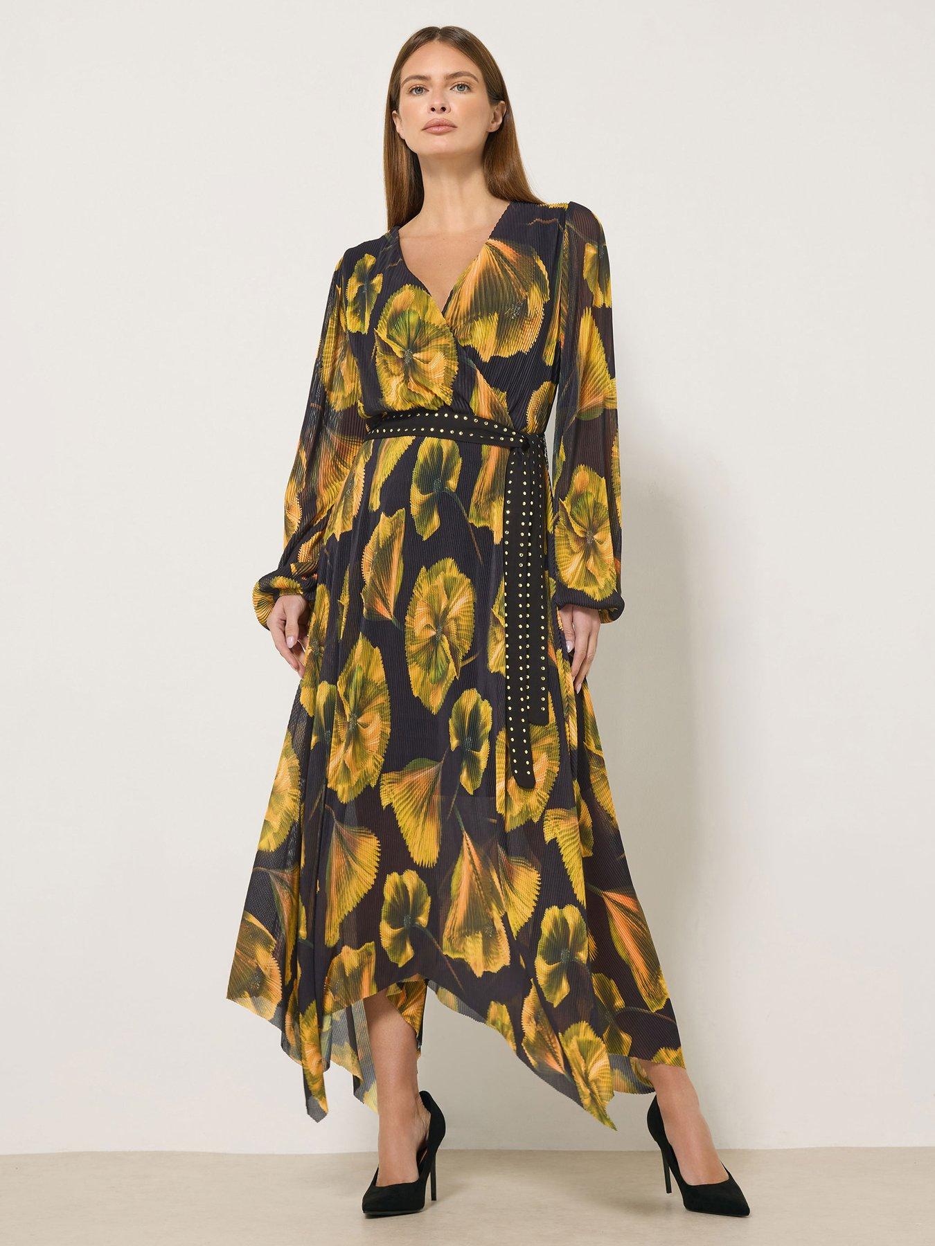 Star by Julien Macdonald Mesh Pleated Dress