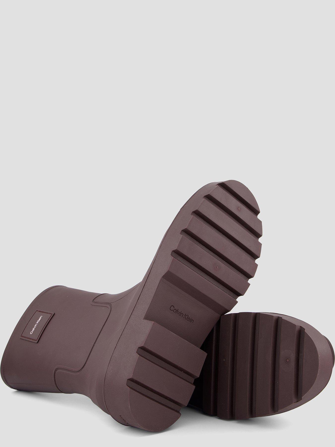 Image 4 of 7 of Calvin Klein Rubber Wellington Boot - Brown