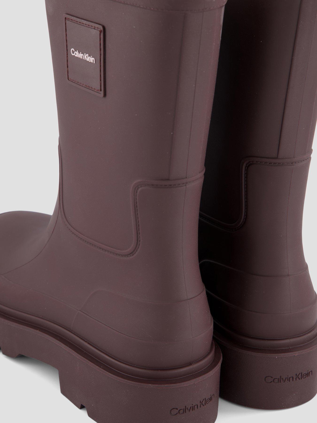 Image 5 of 7 of Calvin Klein Rubber Wellington Boot - Brown