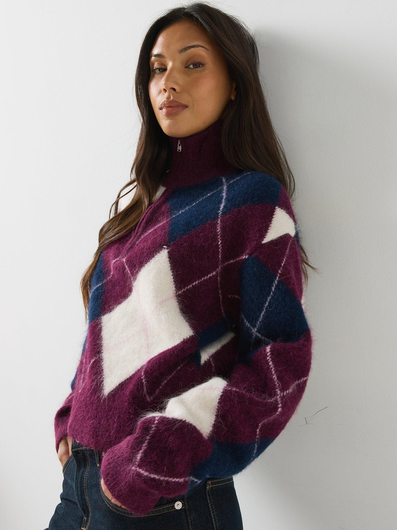 Image 5 of 5 of Tommy Jeans Tjw Fluffy Quarter Zip Sweater