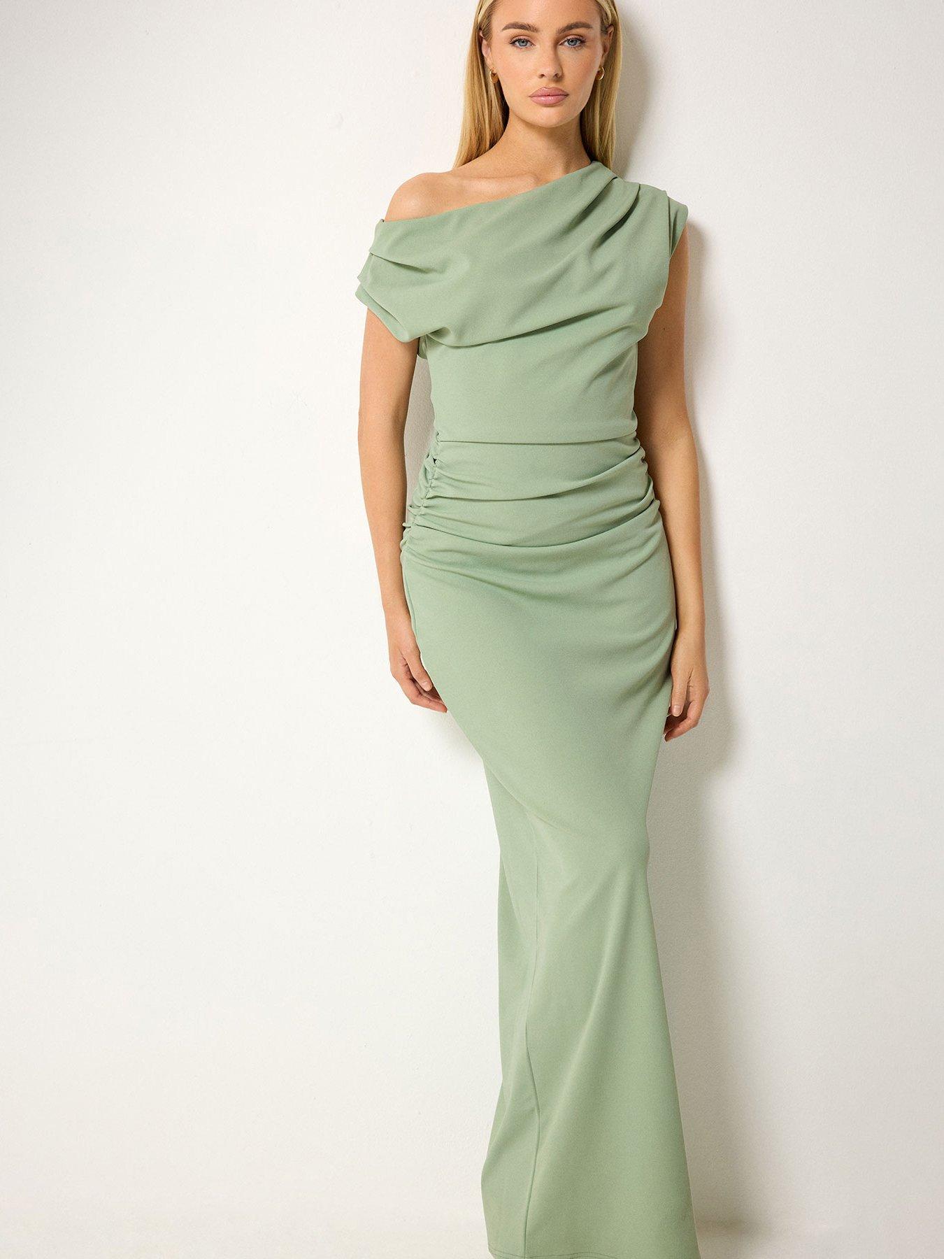 Star By Julien Macdonald Maxi One Shoulder Draped Dress