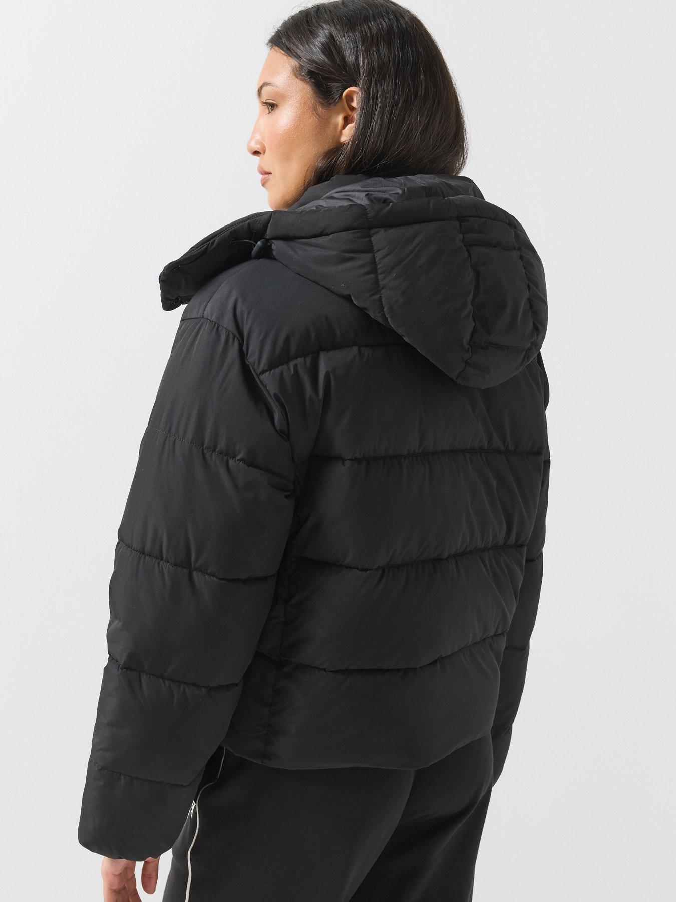 Image 2 of 6 of Calvin Klein Jeans Monogram Matte Short Padded Jacket - Black