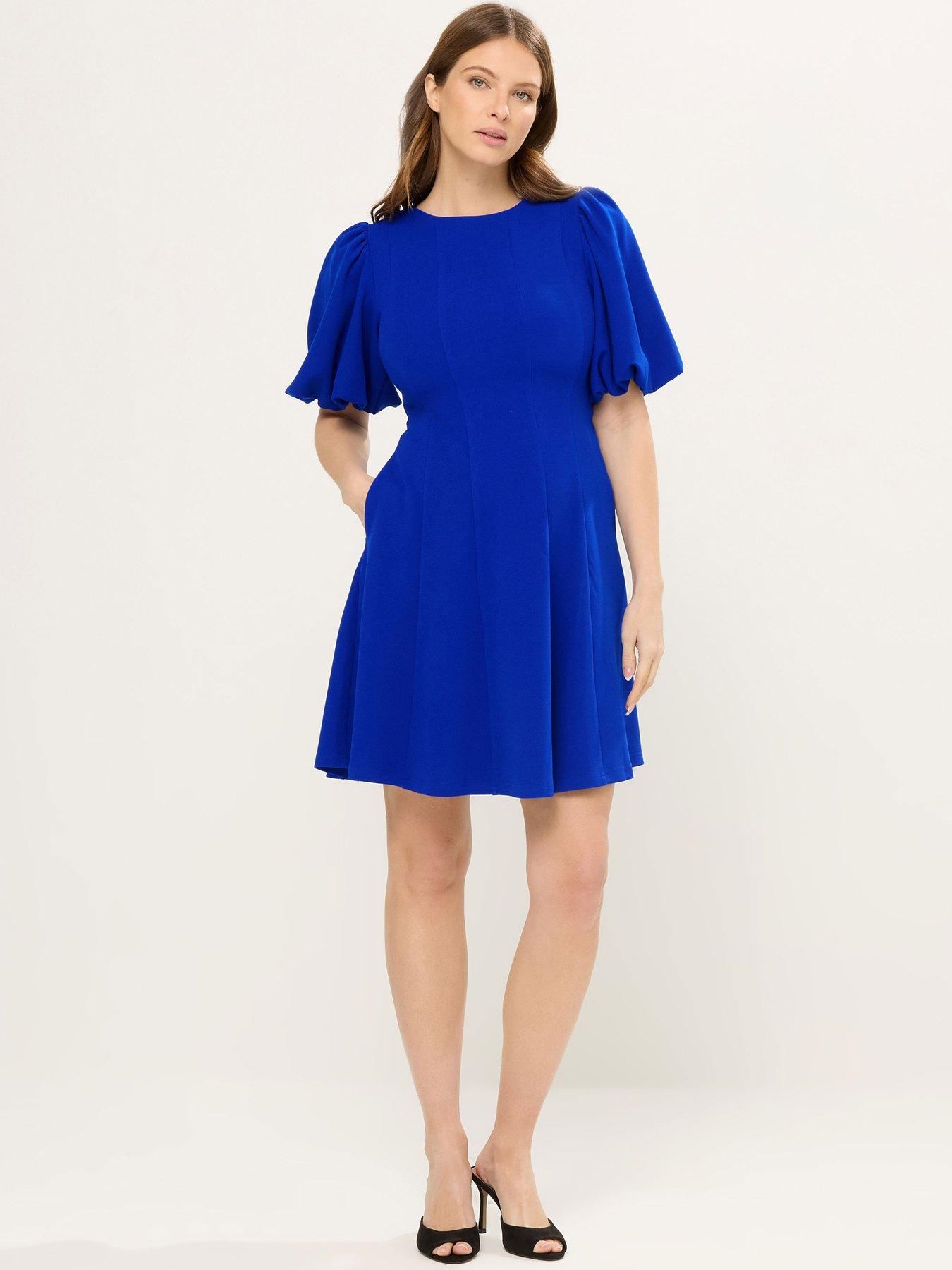Image 1 of 6 of Star by Julien Macdonald Panelled Fit &amp; Flare Dress
