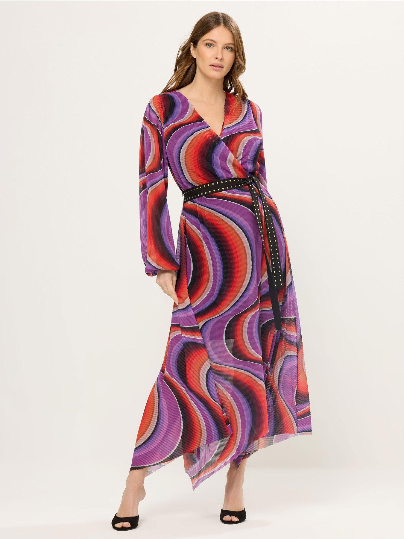Star by Julien Macdonald Mesh Pleated Dress