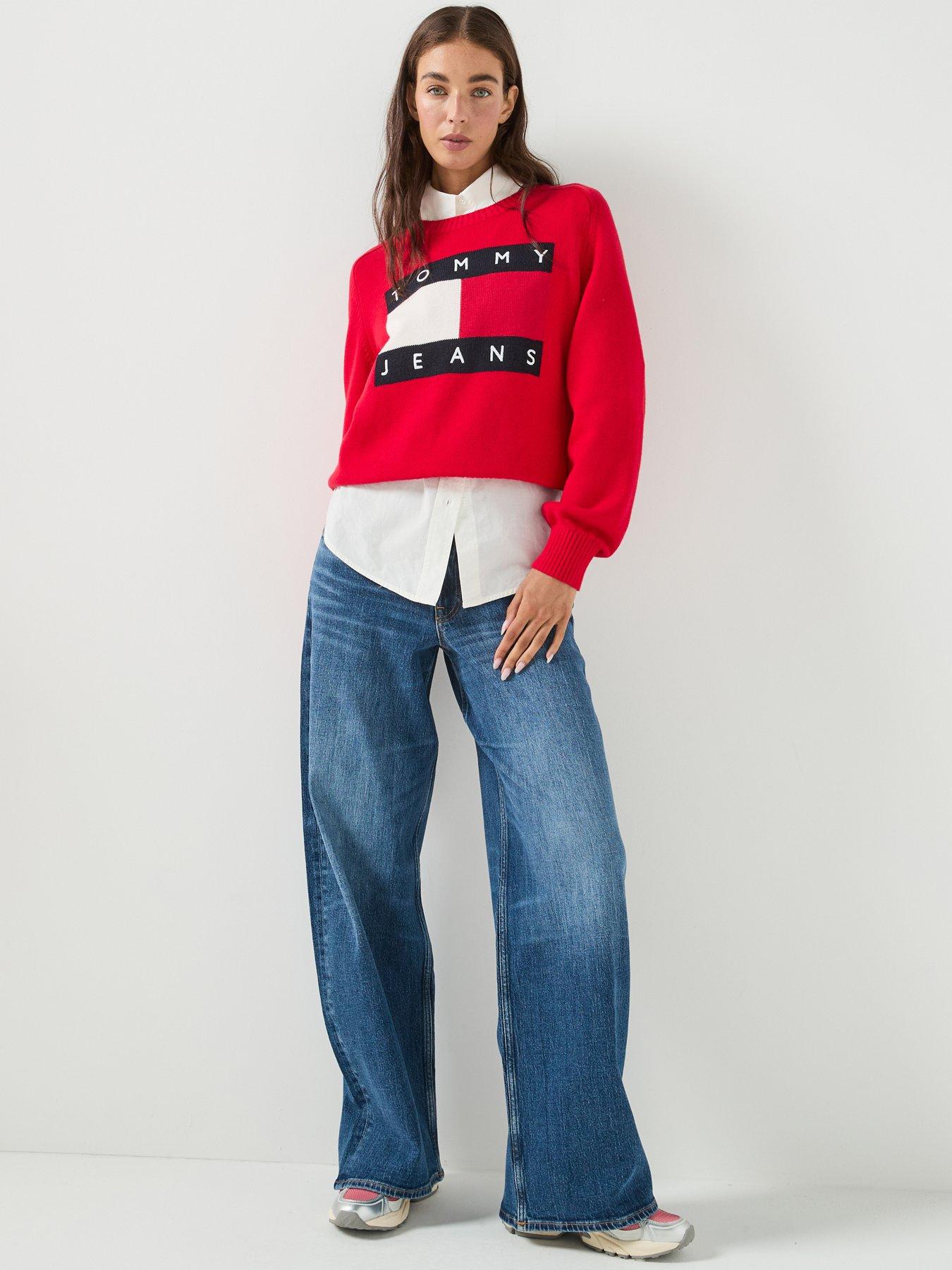 Image 5 of 6 of Tommy Jeans Tjw Flag Sweater Ext