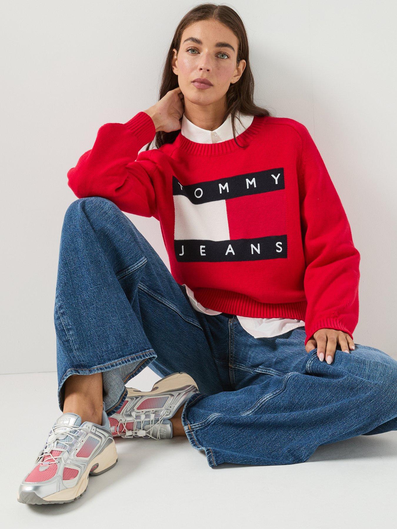 Image 6 of 6 of Tommy Jeans Tjw Flag Sweater Ext