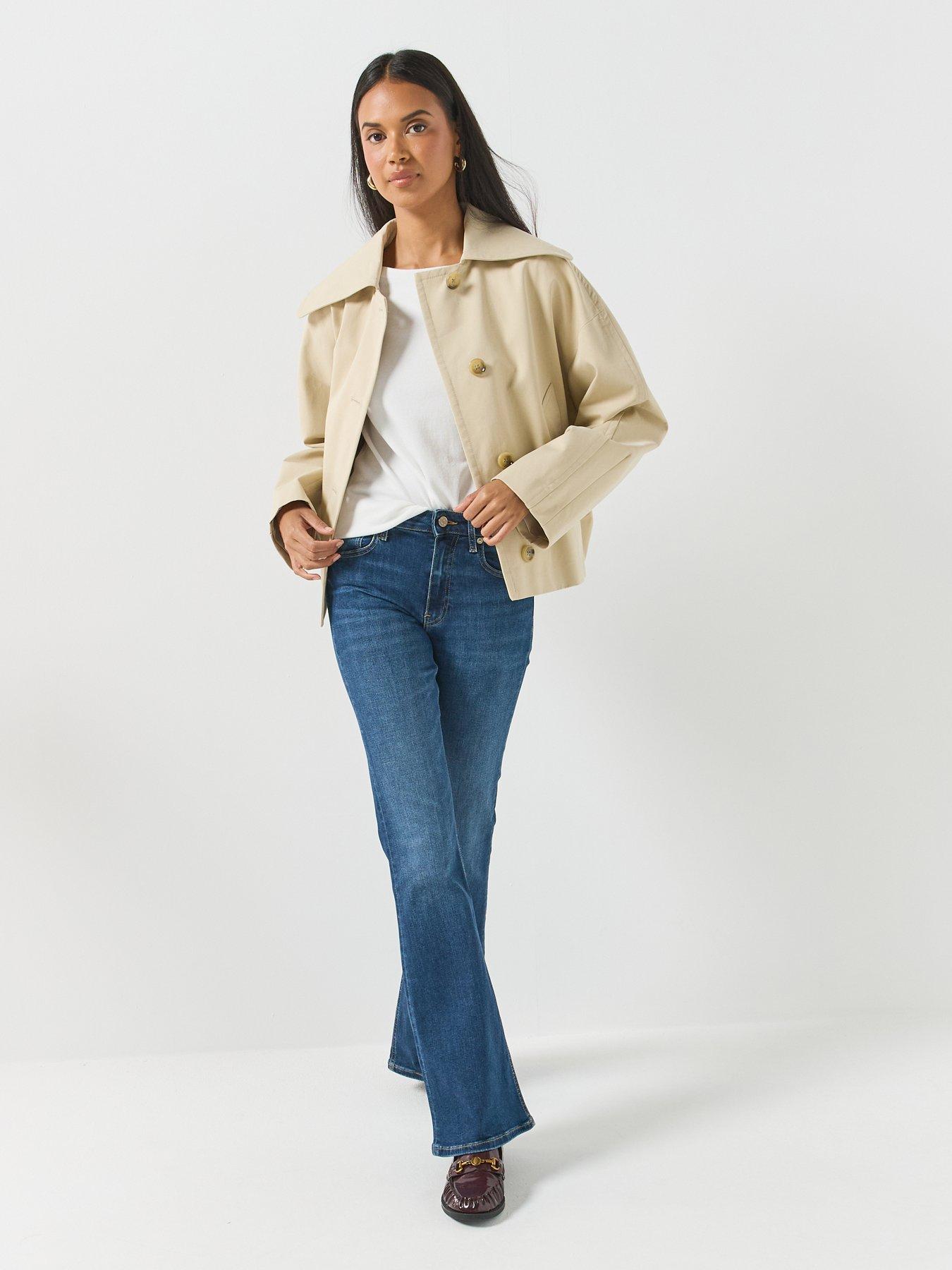 Image 3 of 6 of Tommy Hilfiger Luna Mid Rise Flared Jeans - Dark Blue